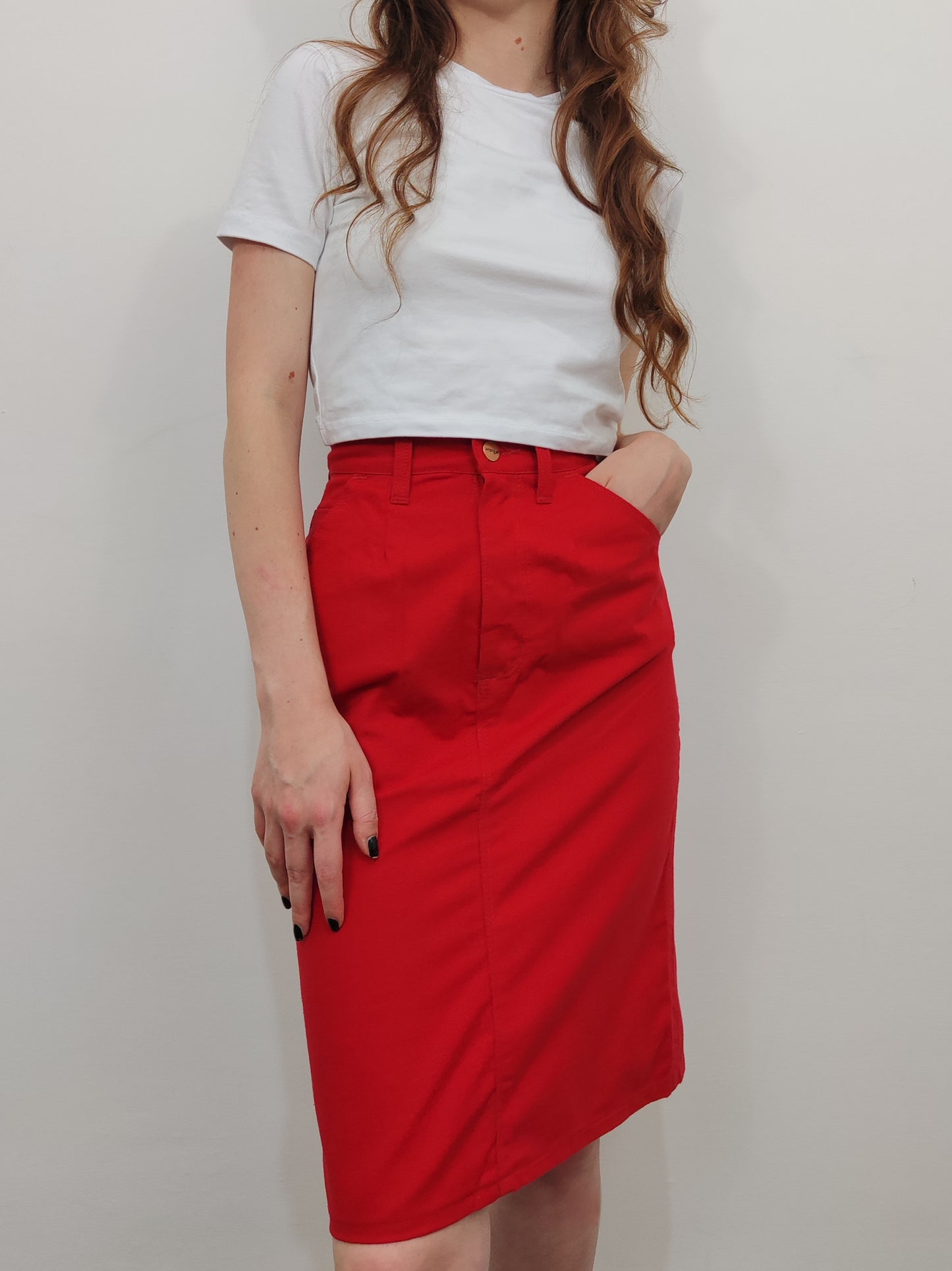 Wrangler Late '70s Deadstock Red Skirt