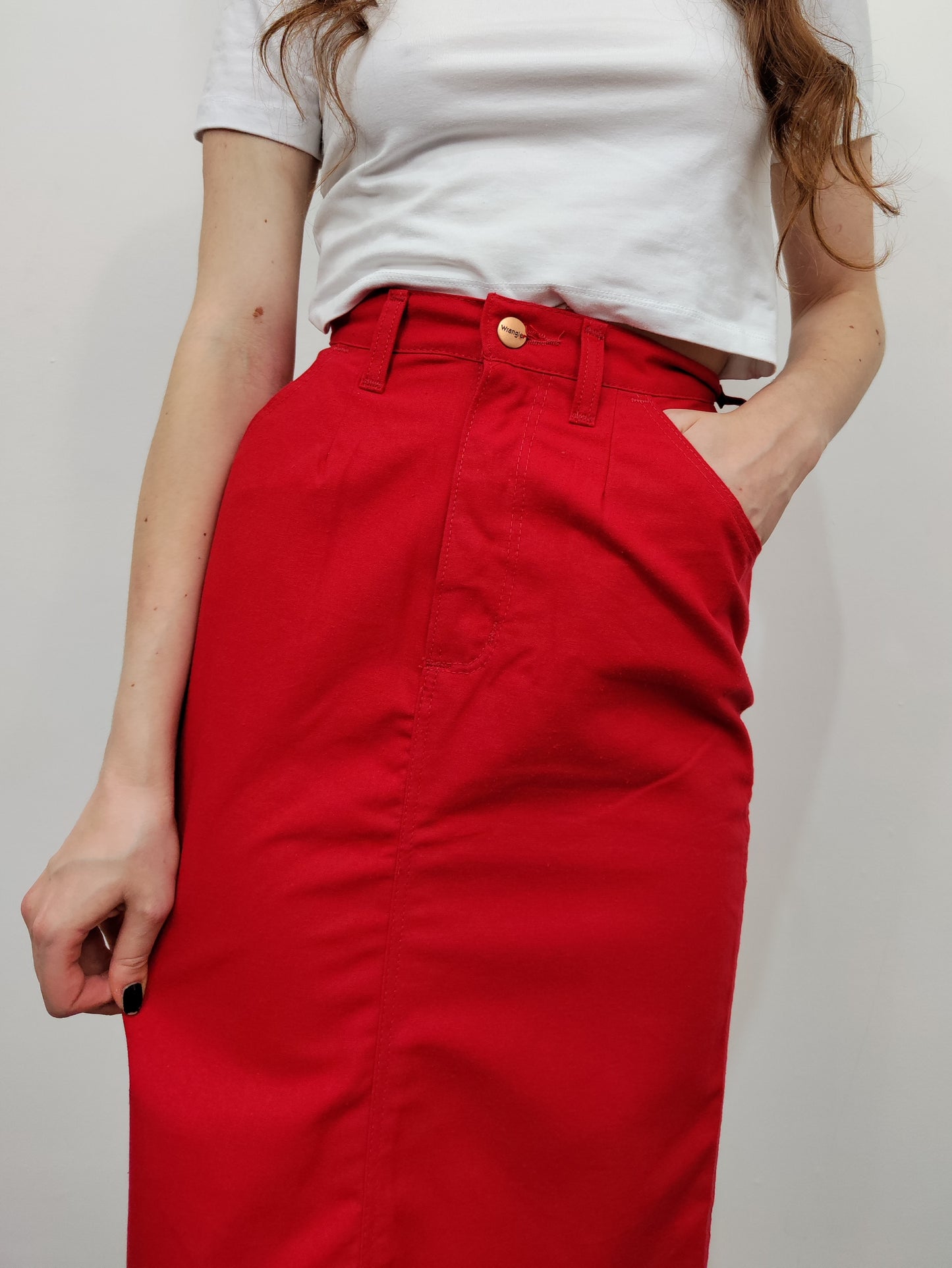 Wrangler Late '70s Deadstock Red Skirt