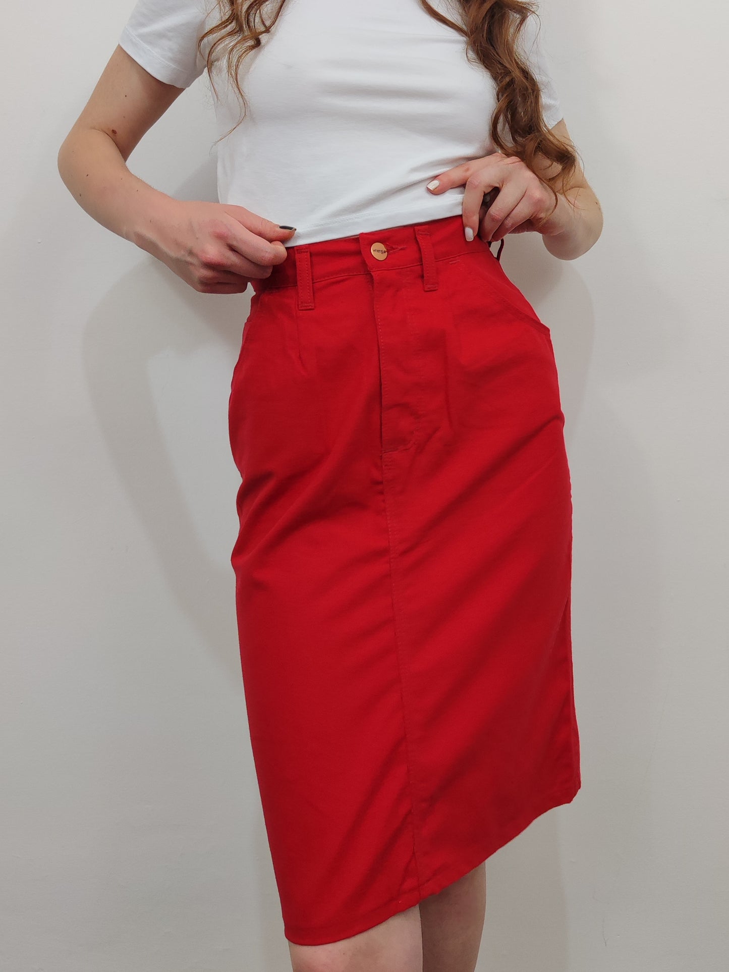 Wrangler Late '70s Deadstock Red Skirt
