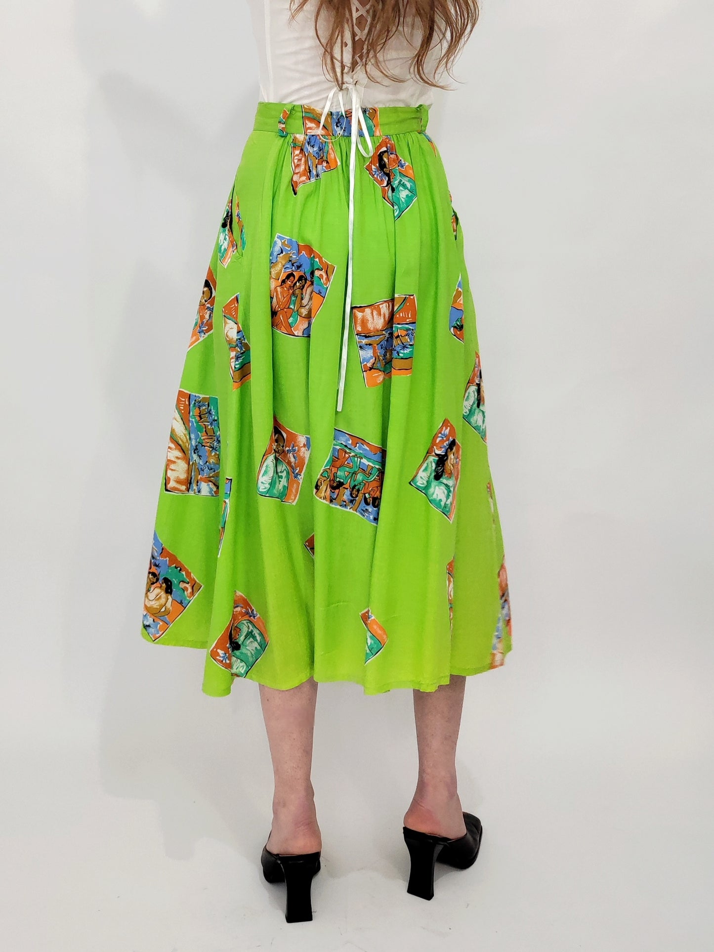 '80s Skirt, 100% Cotton.