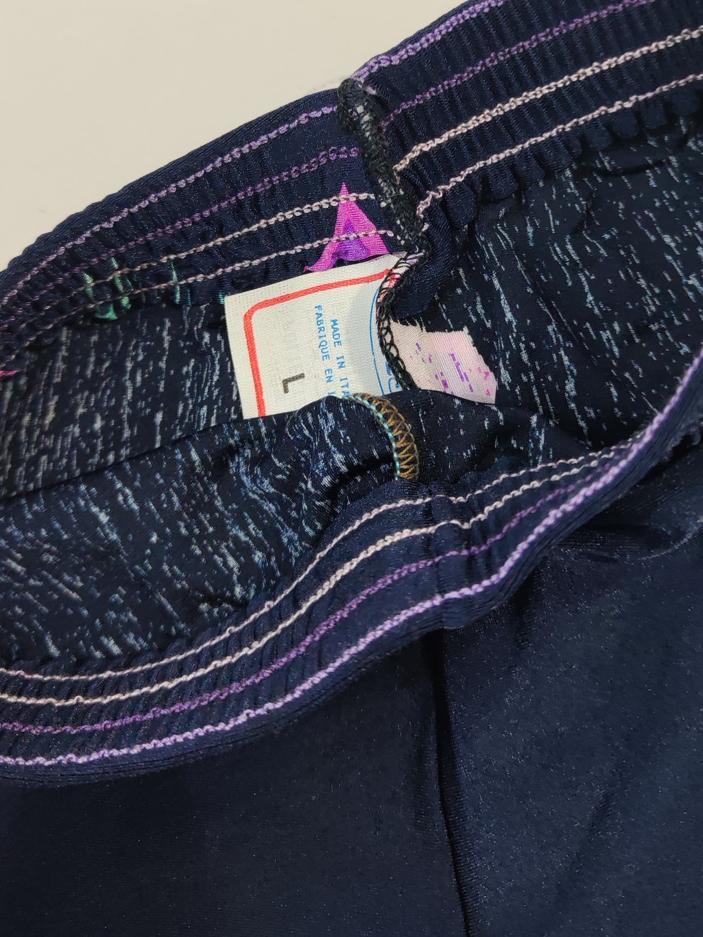 Vintage Biker Shorts - Pop Navy 2