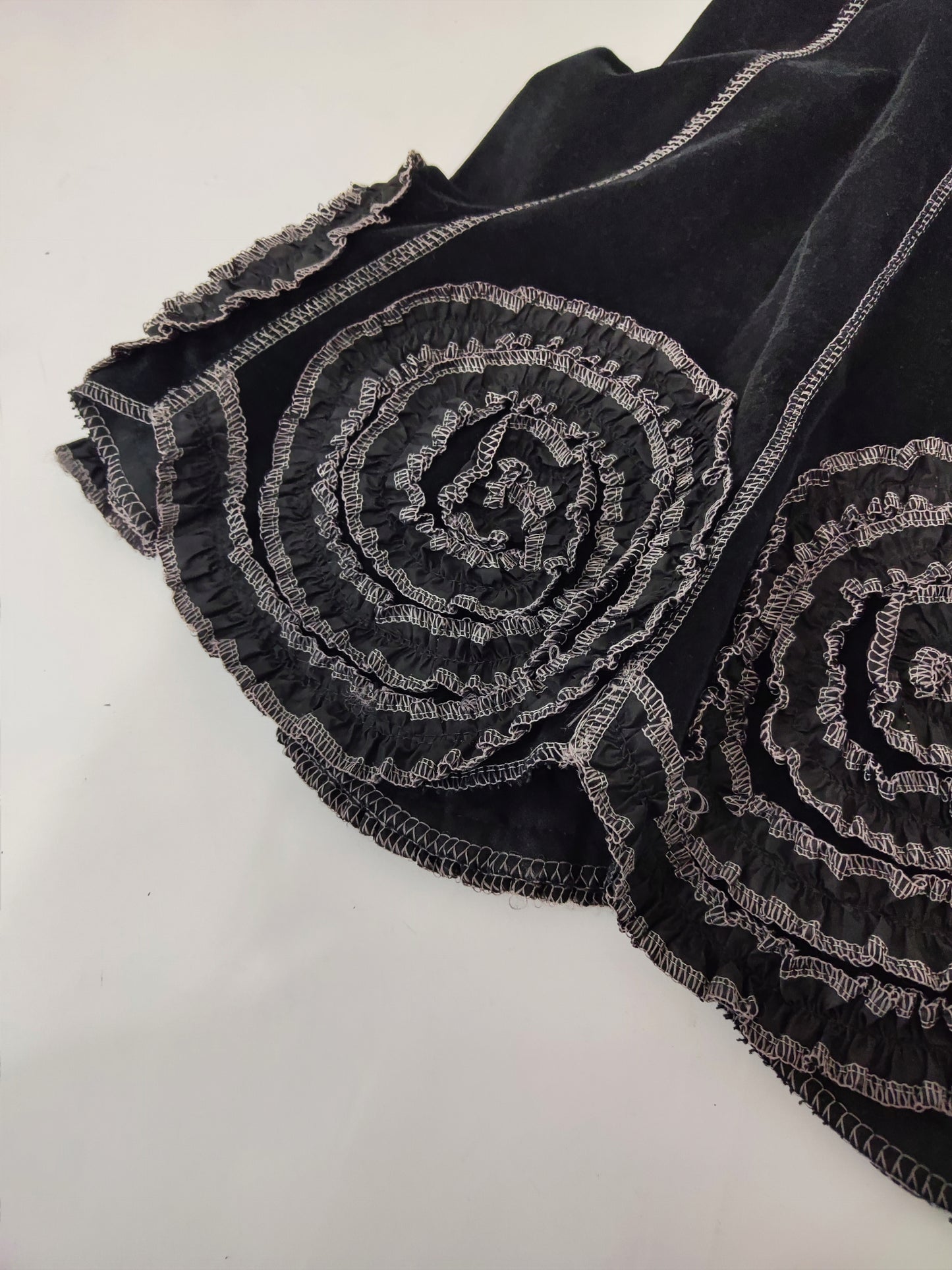 Y2K Velour Midi Skirt