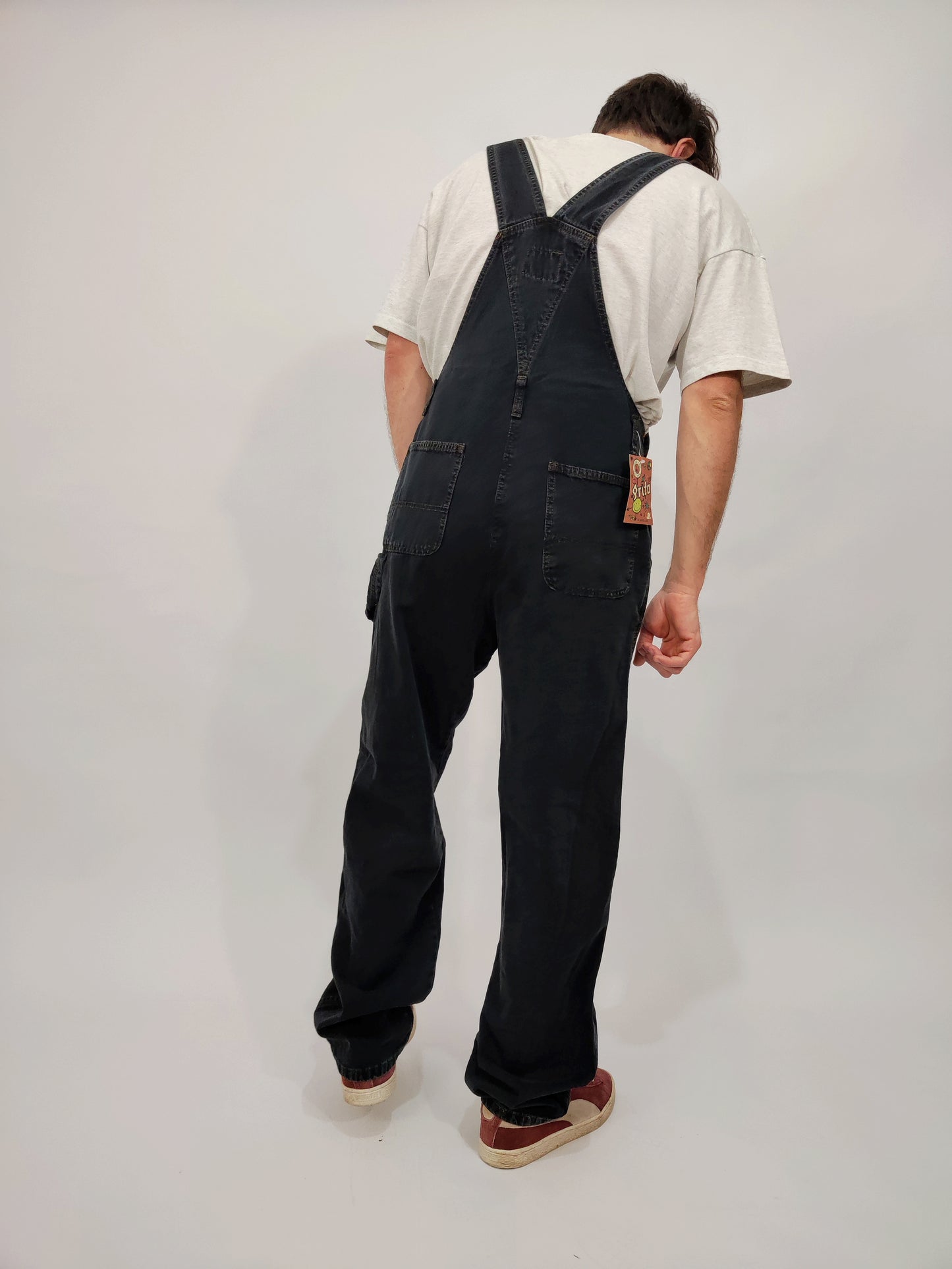 Vintage Deadstock Dungarees - Dark Gray - Size M
