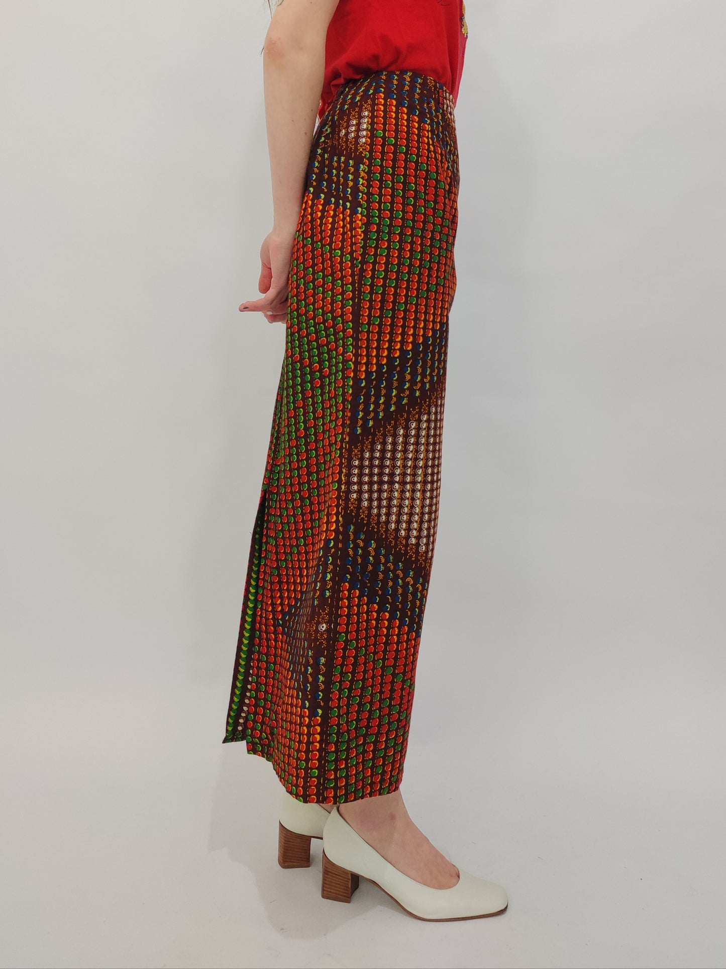 '70s Optical Longuette Skirt - Small def.