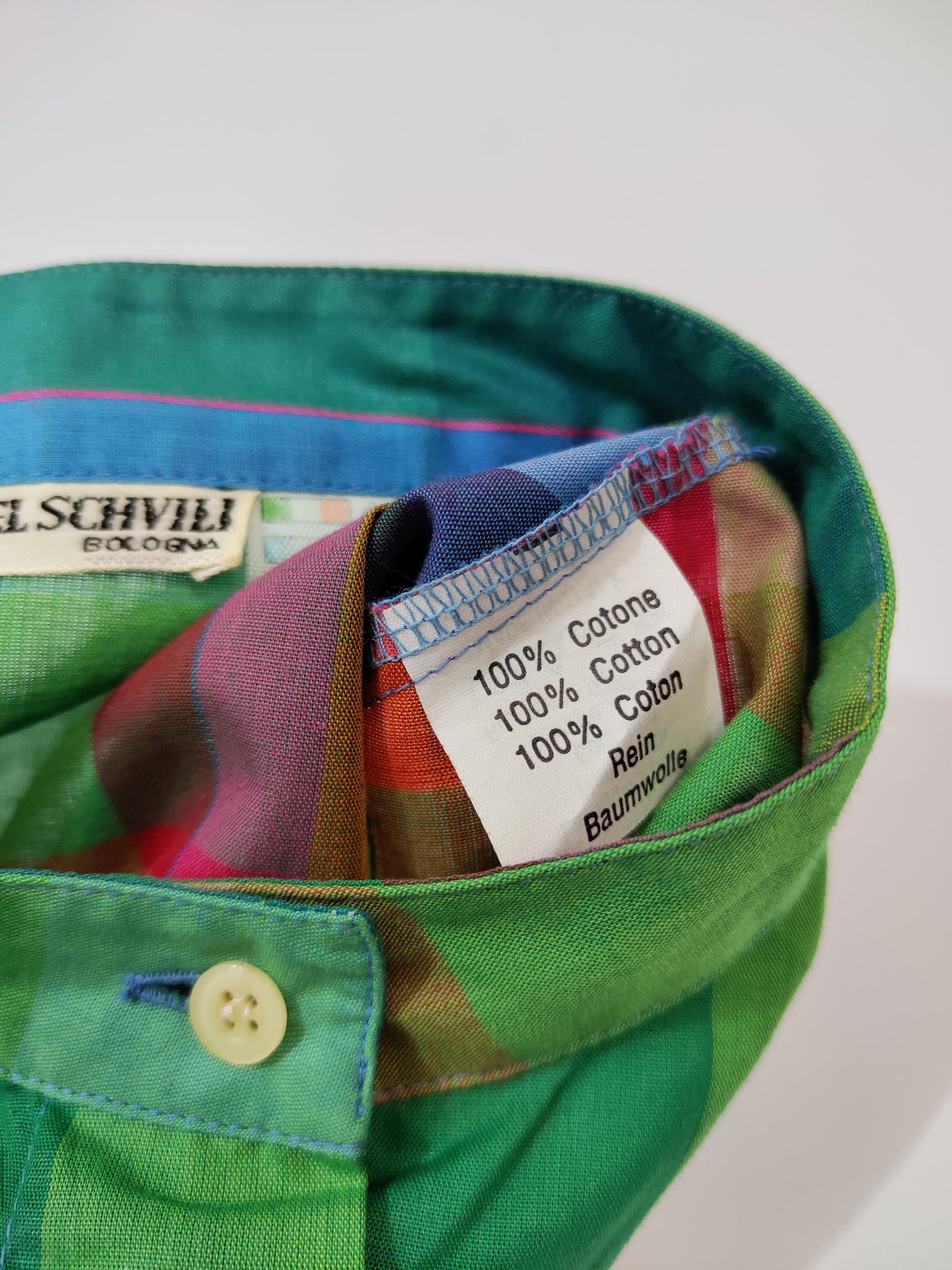 Emmanuel Schvili Early '80s Checkered Shirt