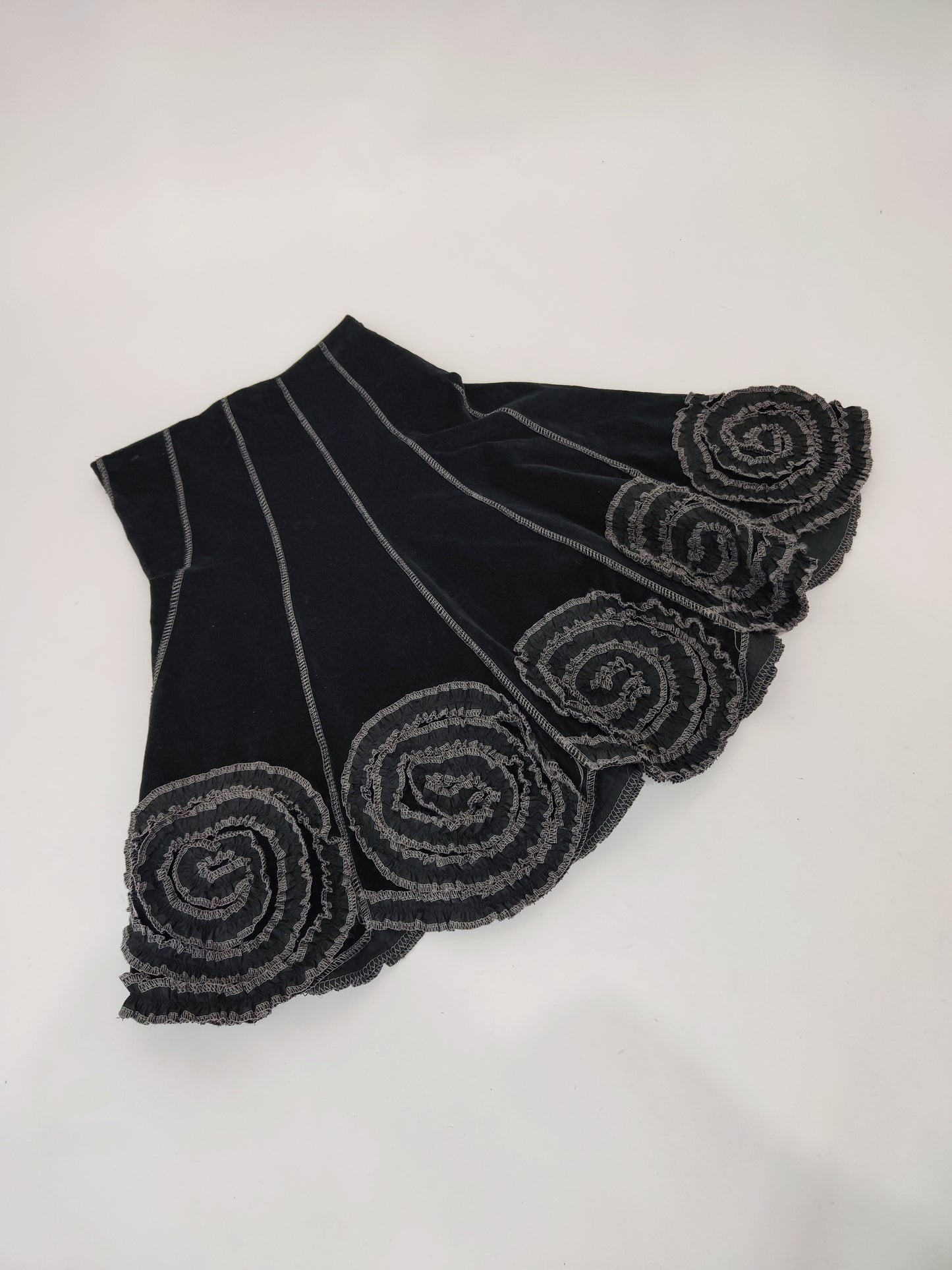 Y2K Velour Midi Skirt