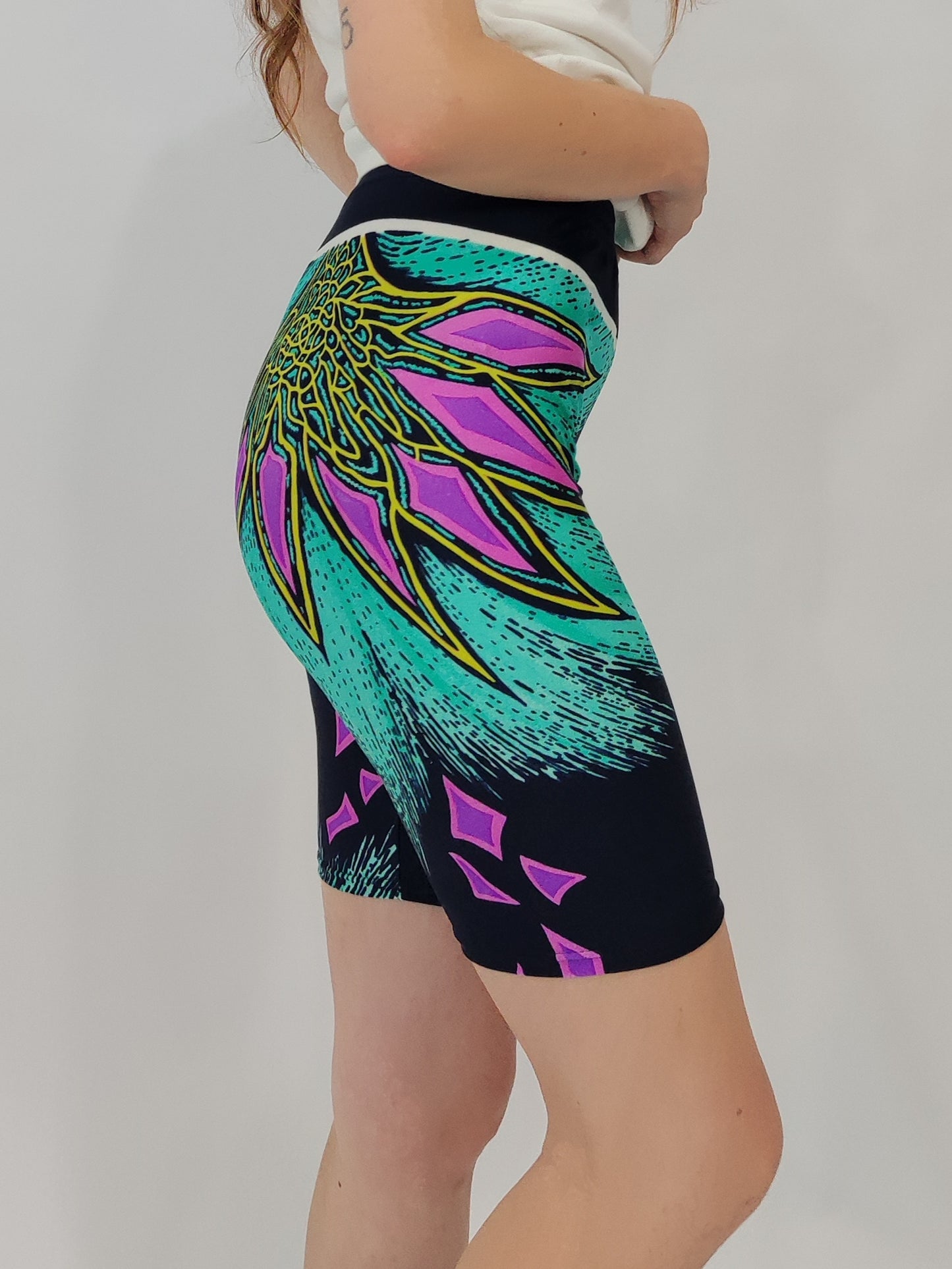 Vintage Biker Shorts - Pop Navy