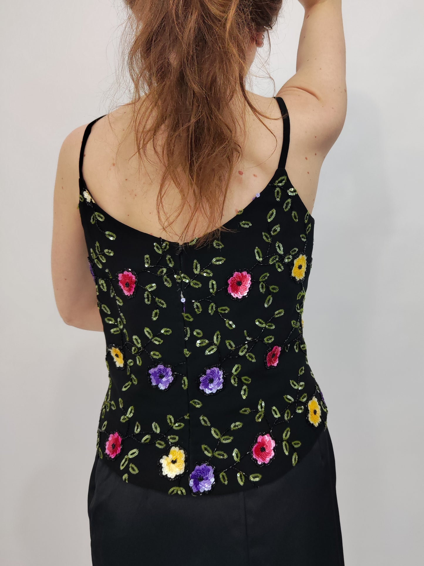Floral Beaded Top
