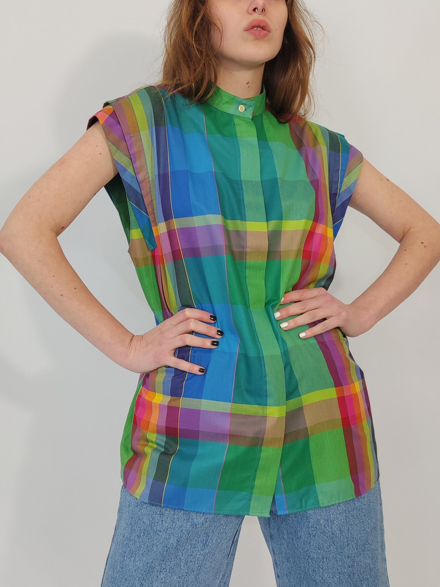 Emmanuel Schvili Early '80s Checkered Shirt