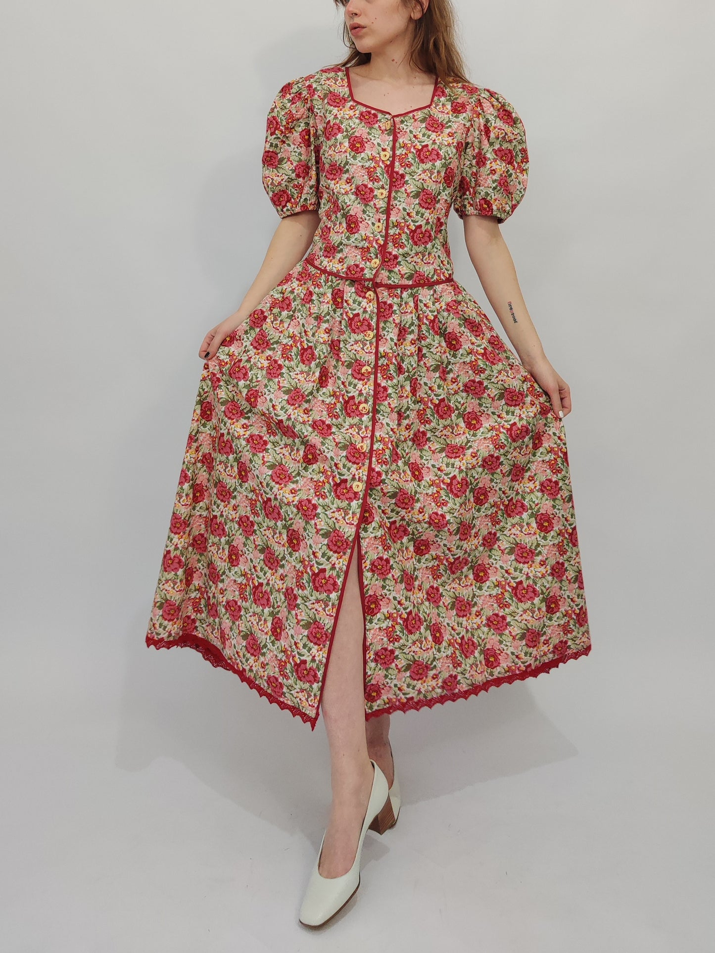 Meico Vintage Floral Dress