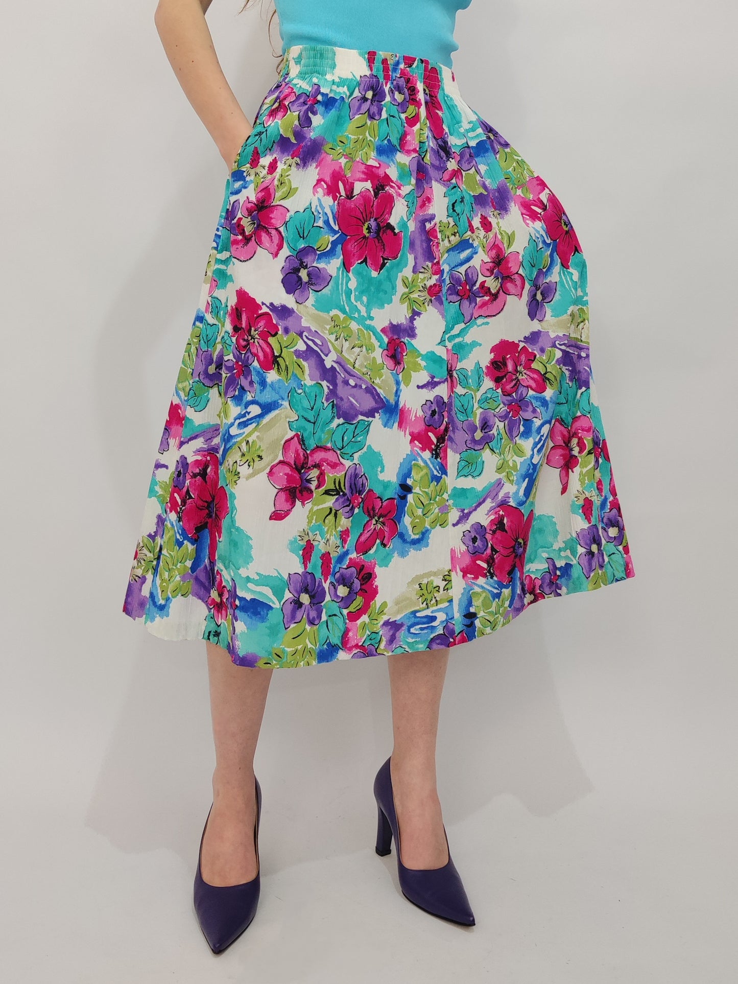 Made in USA Vintage Floral Skirt - Small def.