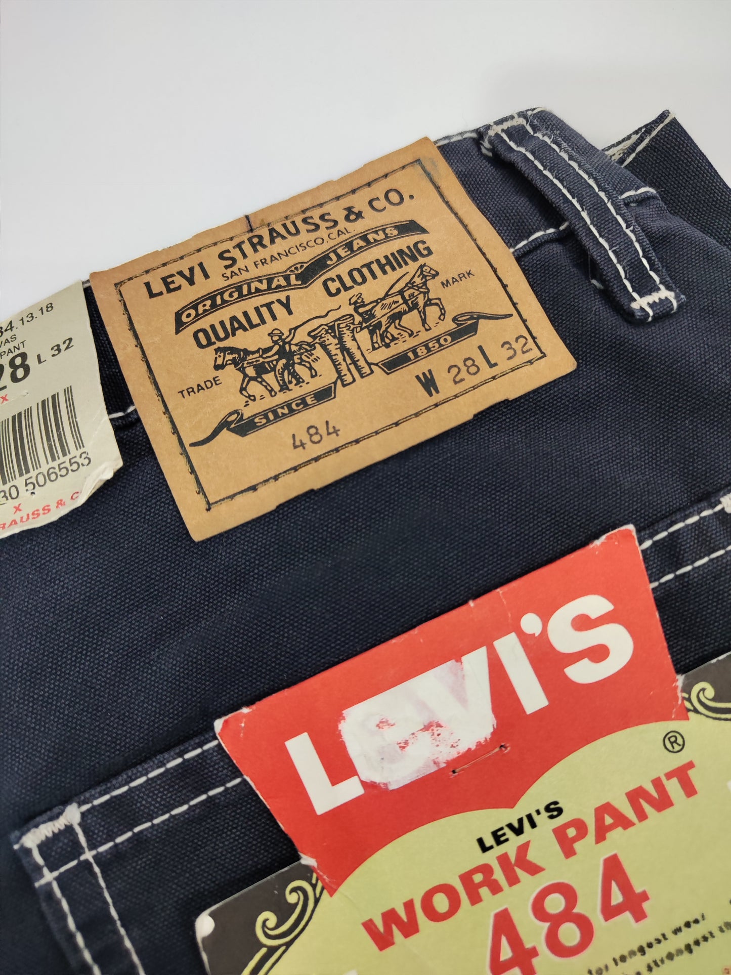 Levi's 484 Workpants, Dark Blue - Deadstock