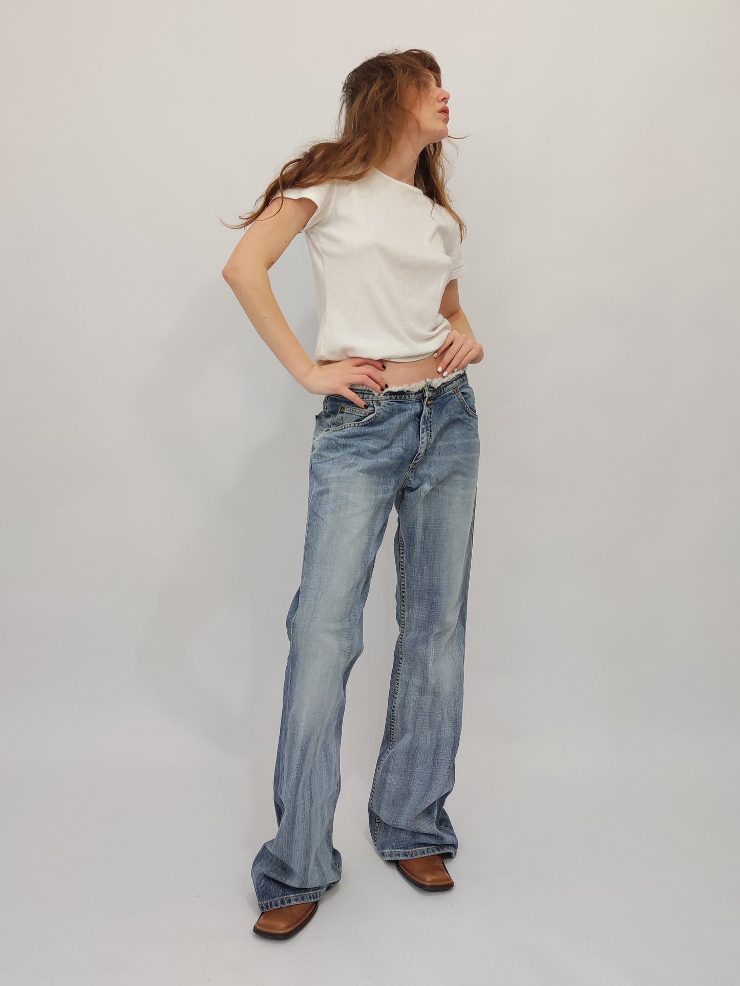 Lee Felton Low Waist Flare Jeans - Deadstock