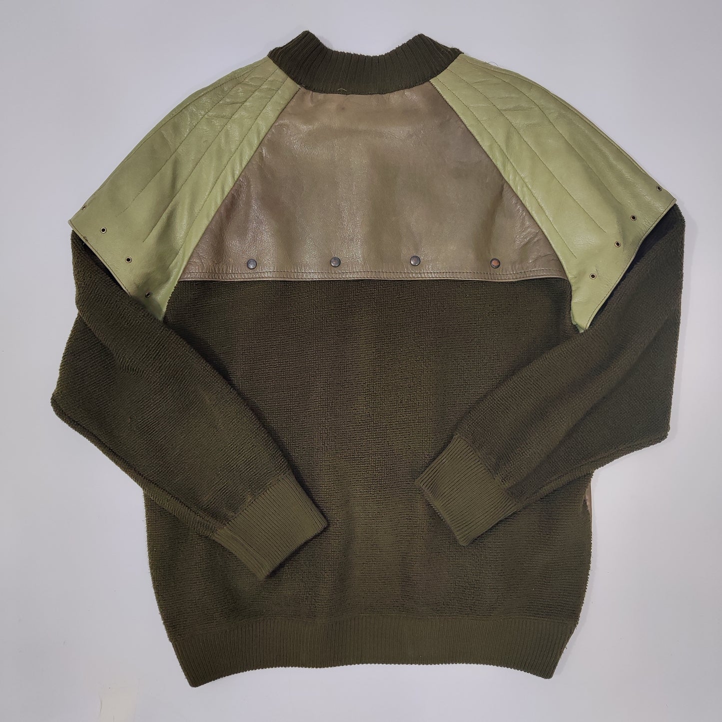 '80s Leather & Wool Jacket