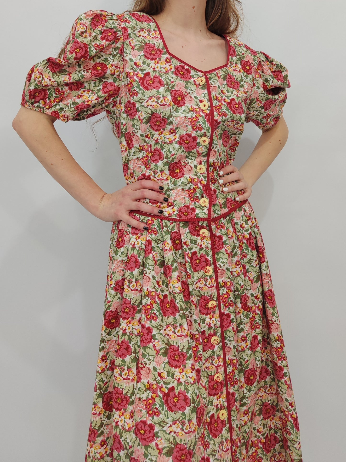 Meico Vintage Floral Dress