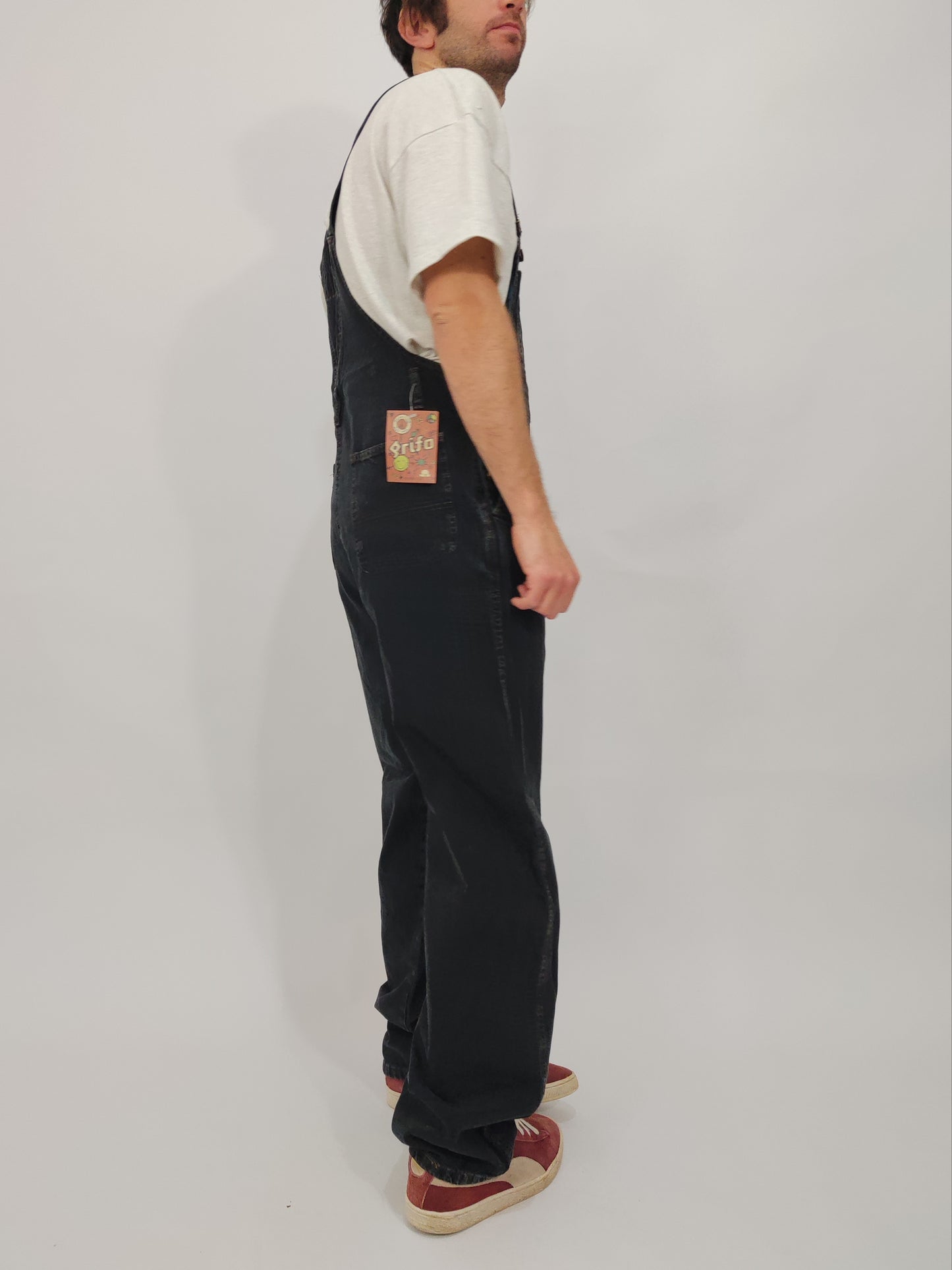 Vintage Deadstock Dungarees - Dark Gray - Size M