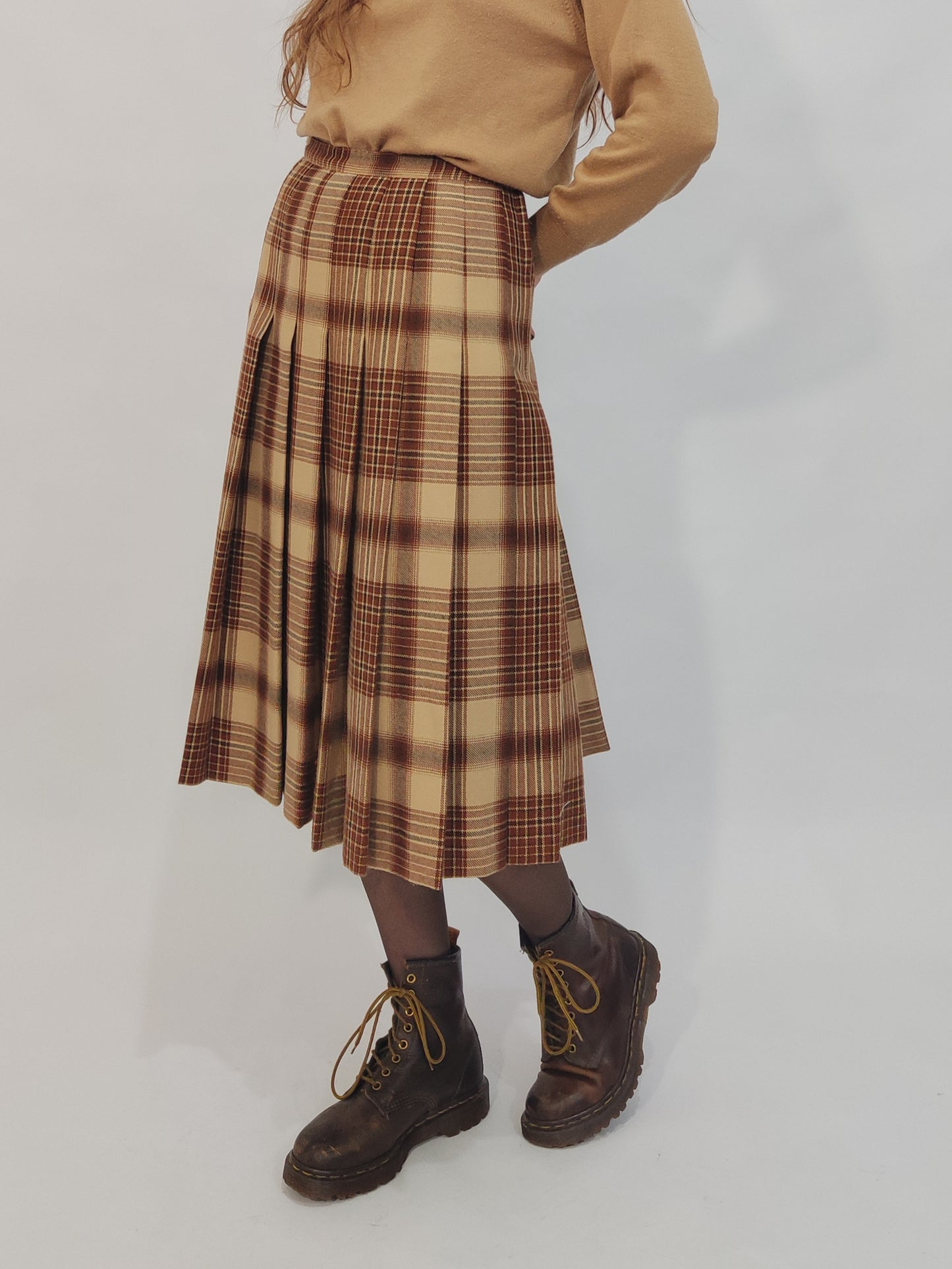 ‘70s Wool Pleated Skirt