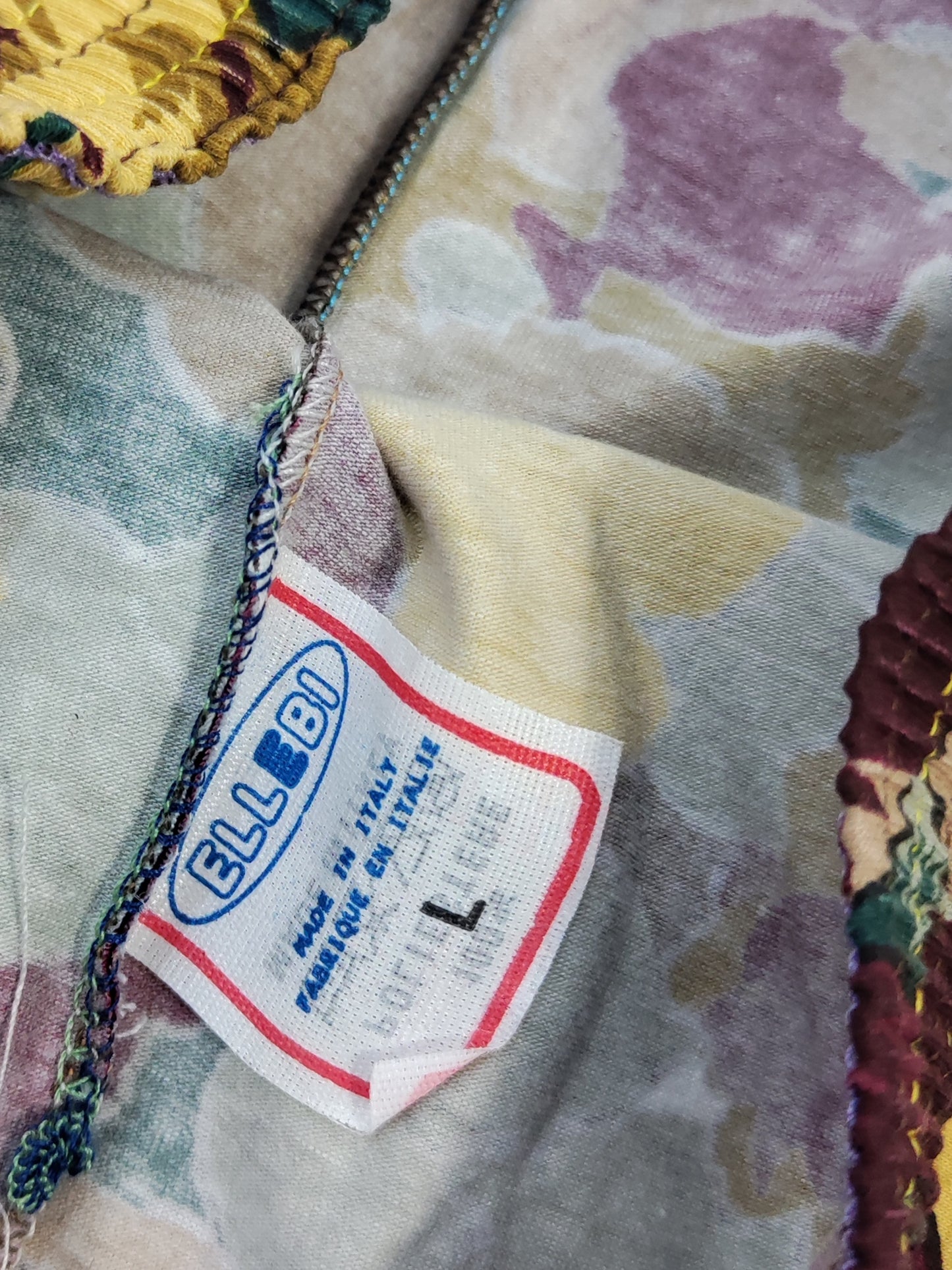 Vintage Biker Shorts - Floral Burgundy