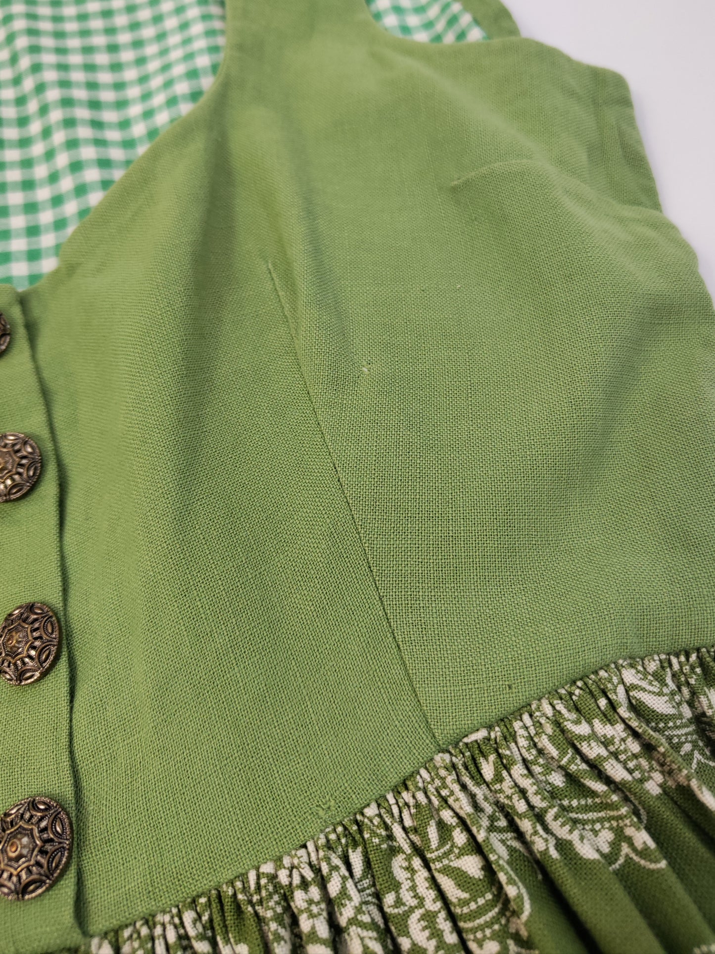 Green Vintage Trachten Dress