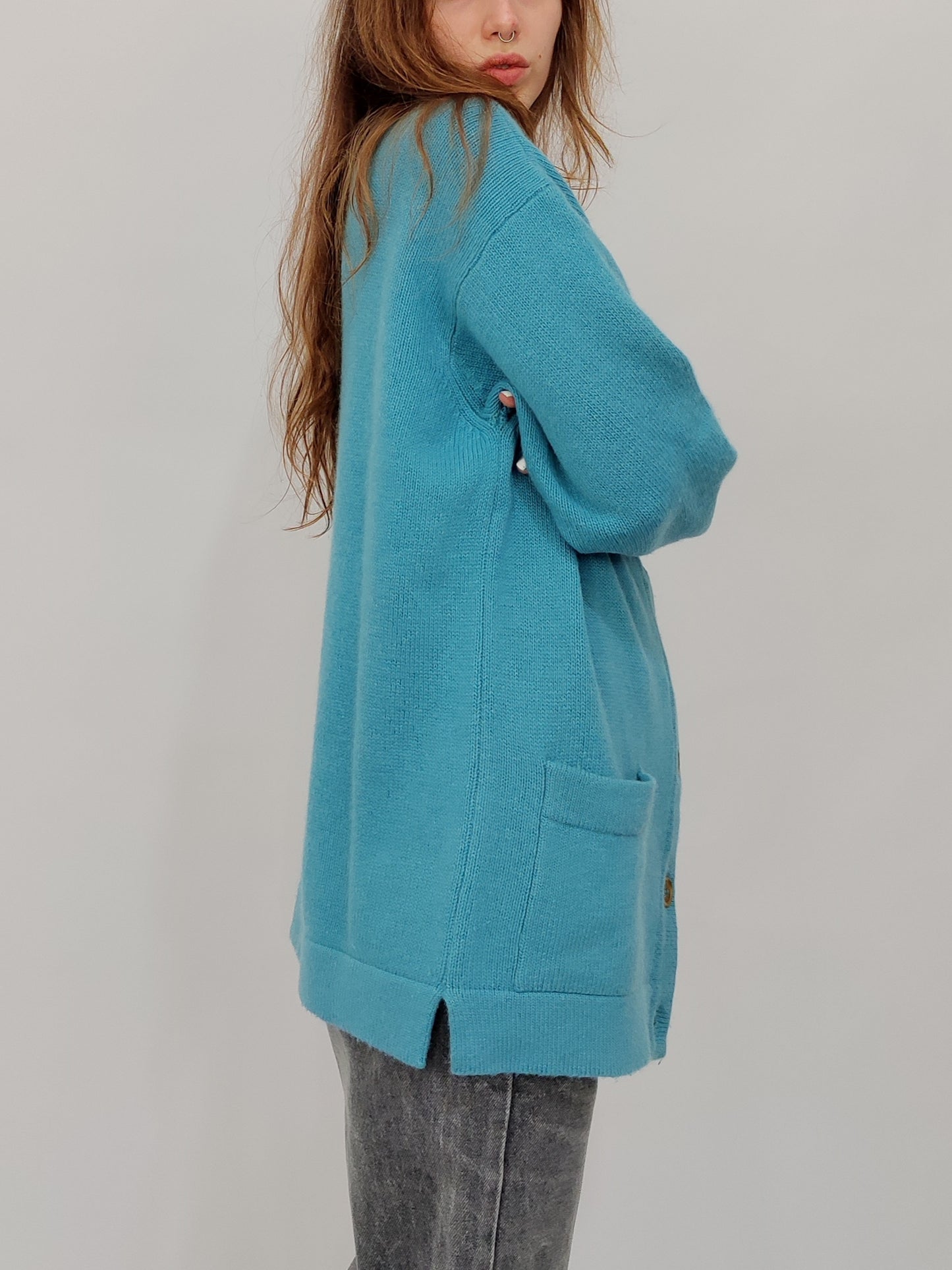 Les Copains Late '80s Oversized Cardigan