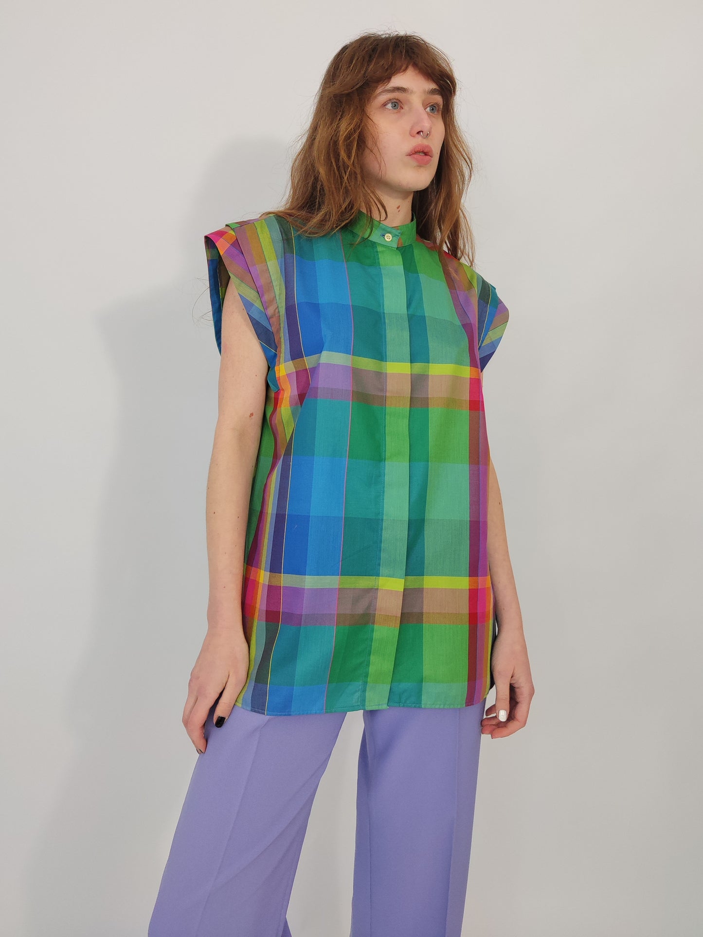 Emmanuel Schvili Early '80s Checkered Shirt