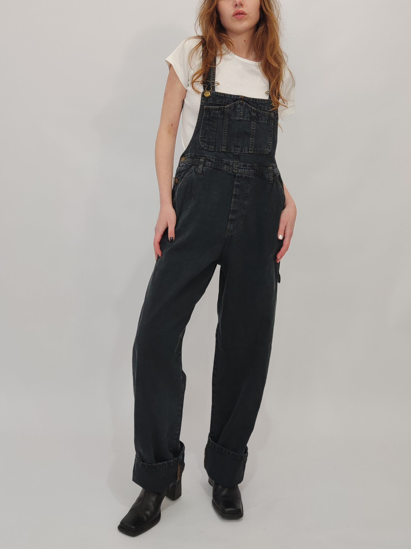 Vintage Deadstock Overalls - Size S - Dark Gray