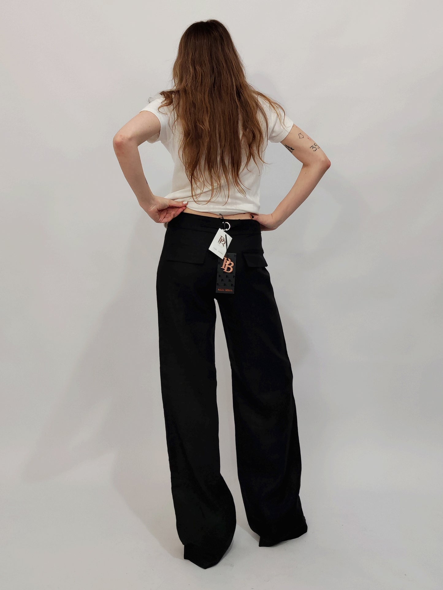 100% Linen Black Pants - Deadstock