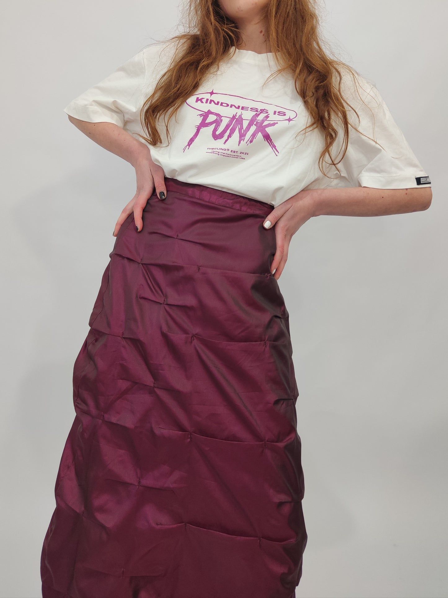 Derhy Burgundy Vintage Skirt