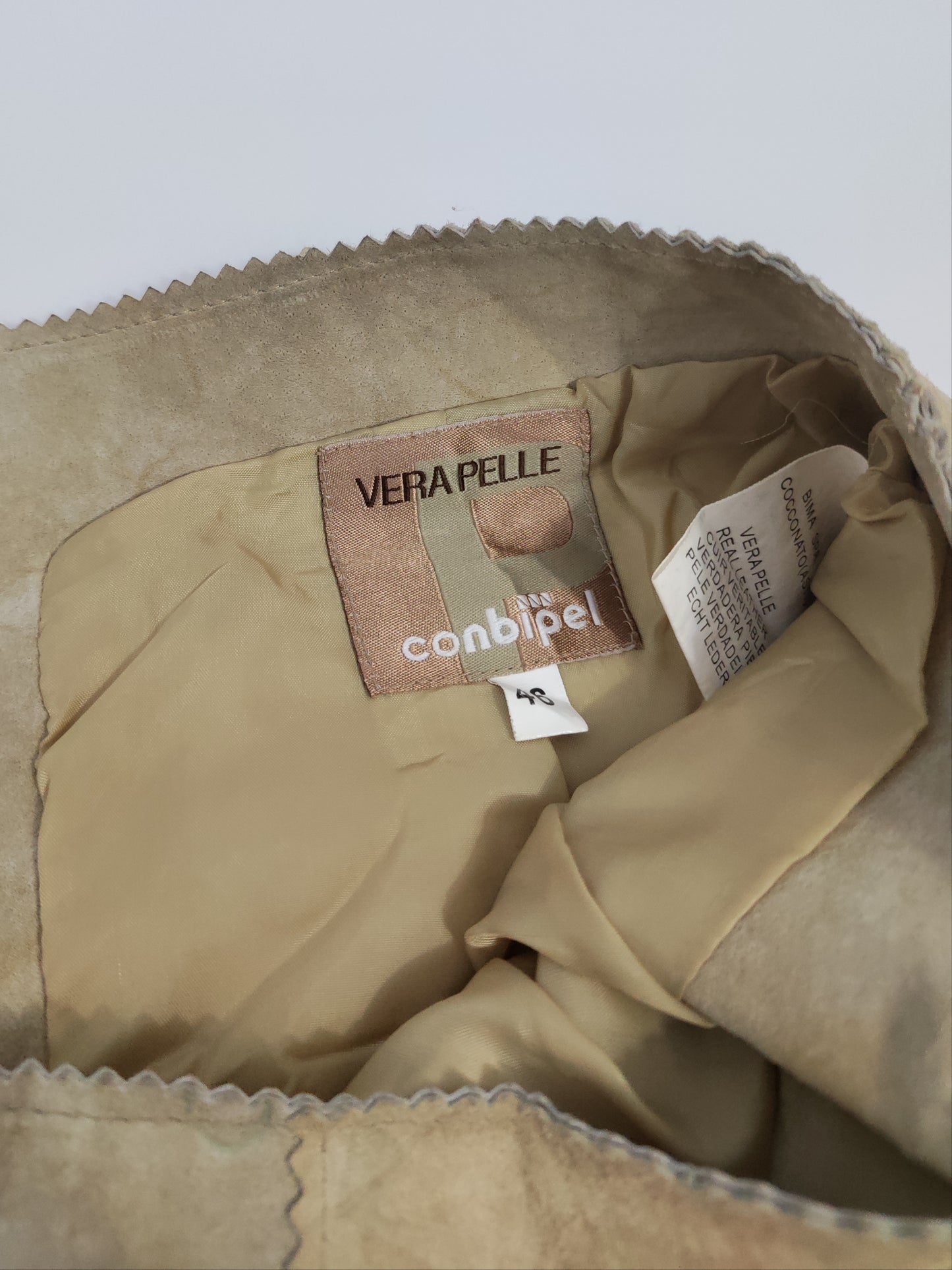 Y2K Suede Embroidered Skirt