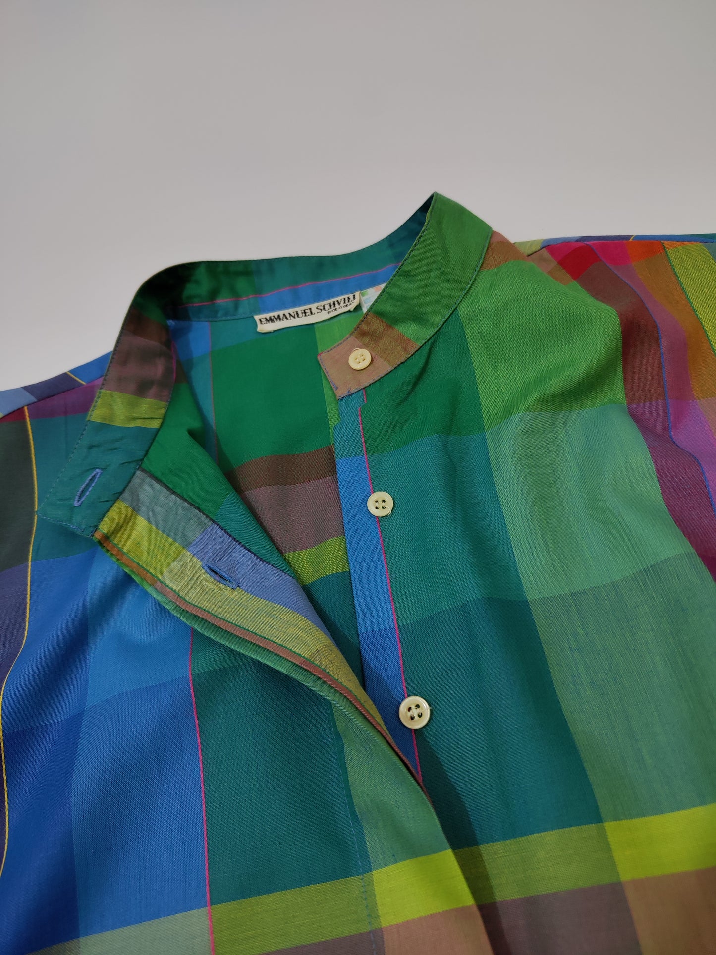 Emmanuel Schvili Early '80s Checkered Shirt