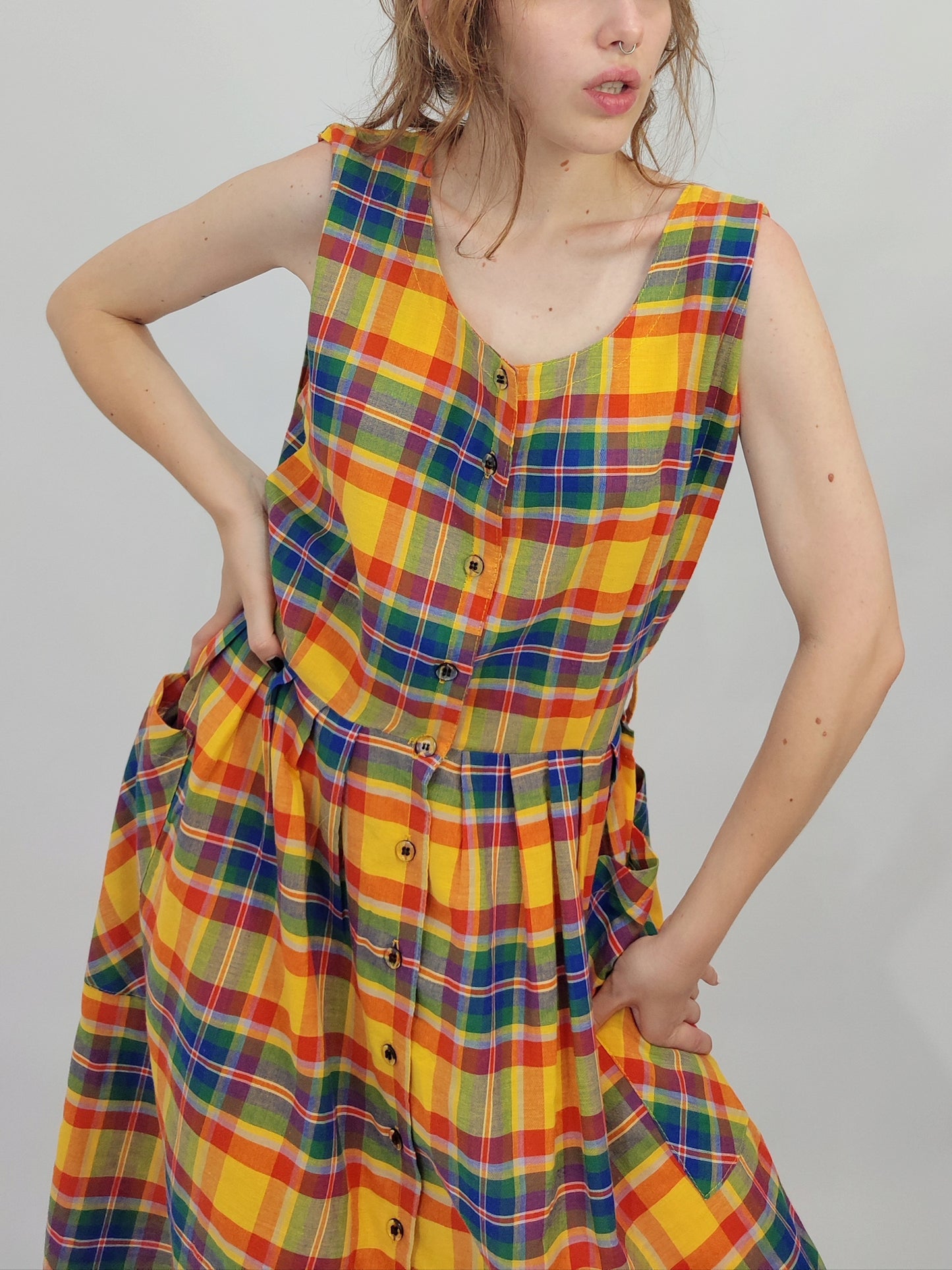 Early '80s Madras Dress