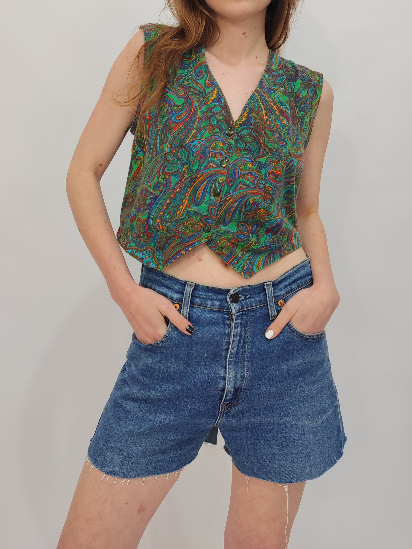 '80s Paisley Vest