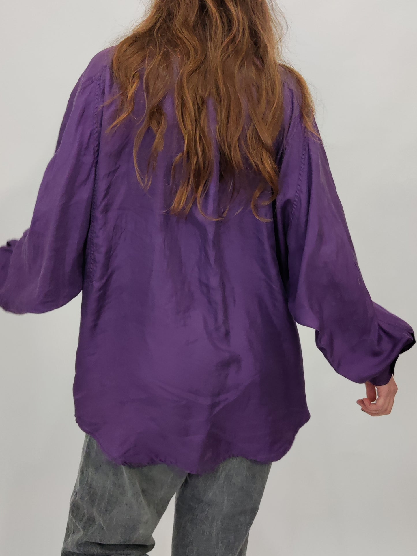 Vintage 100% Silk Shirt - Small Def.