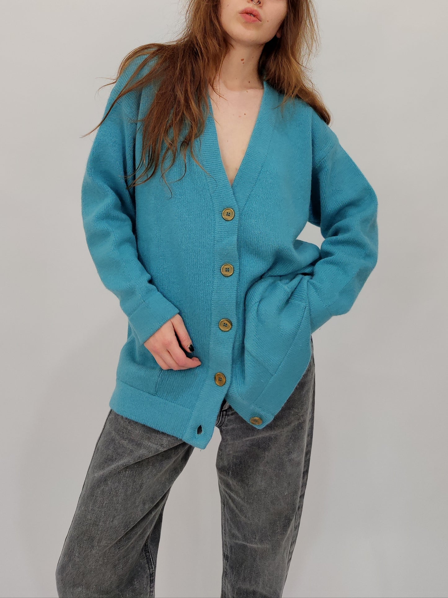 Les Copains Late '80s Oversized Cardigan