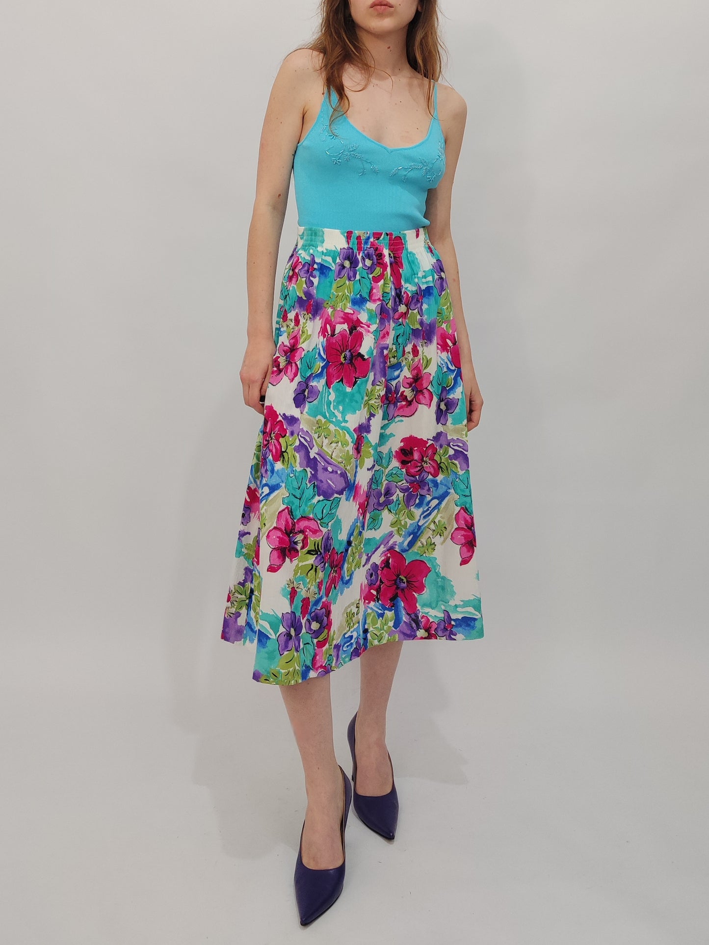 Made in USA Vintage Floral Skirt - Small def.