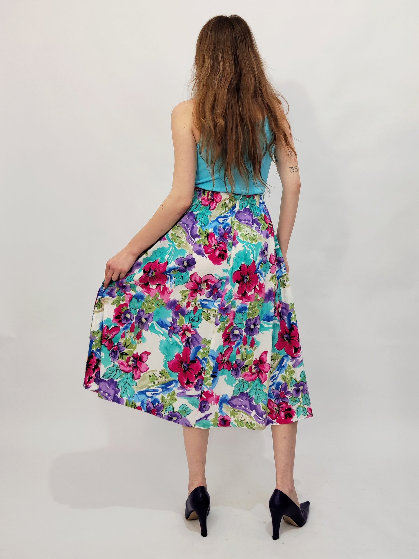 Made in USA Vintage Floral Skirt - Small def.