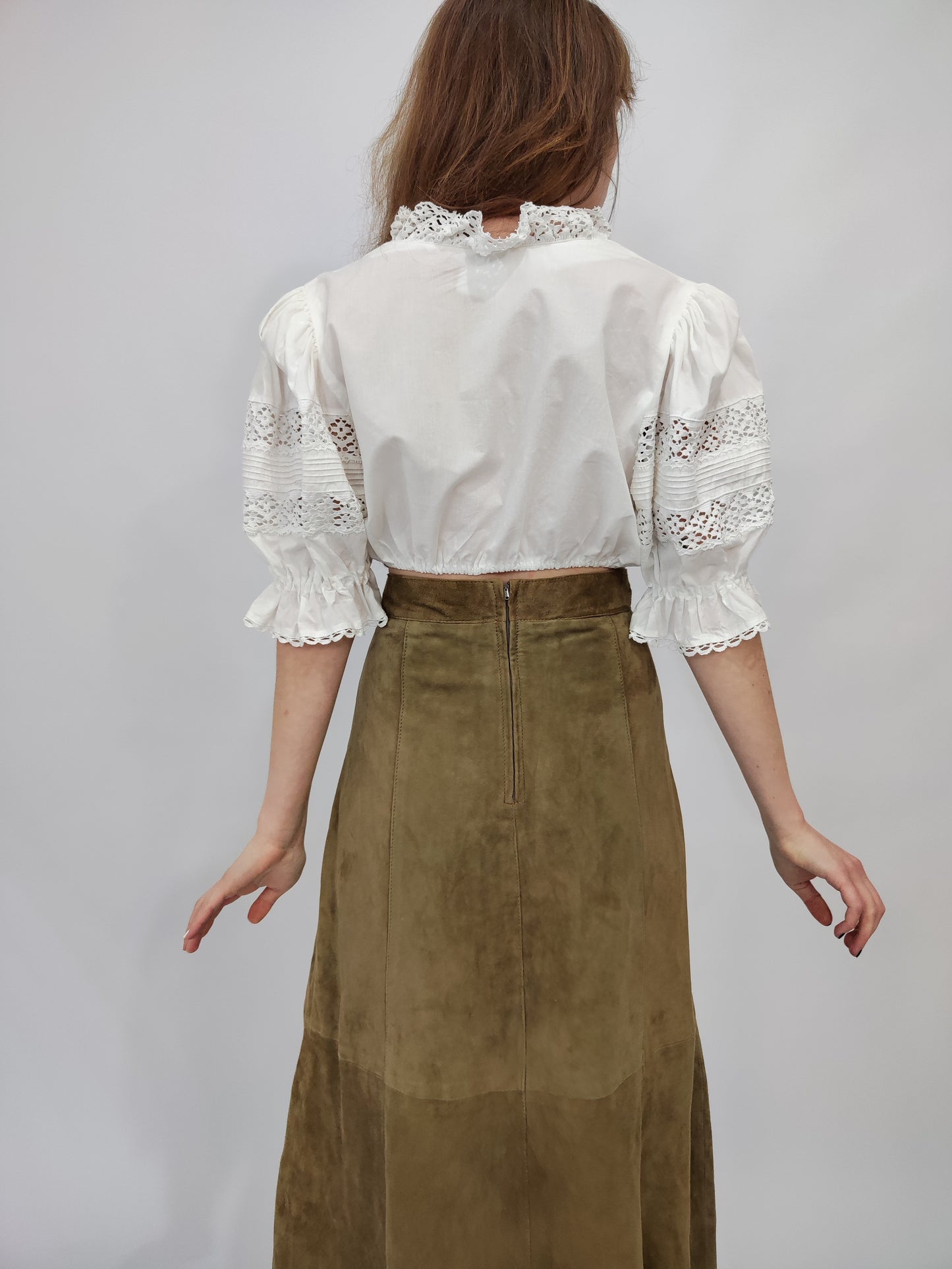 Vintage Dirndl Shirt - Size M/L