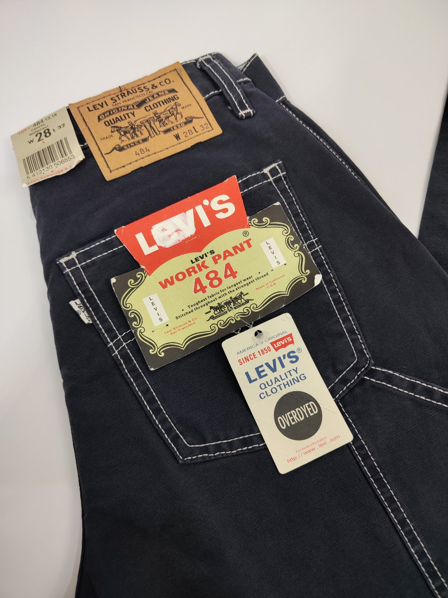Levi's 484 Workpants, Dark Blue - Deadstock
