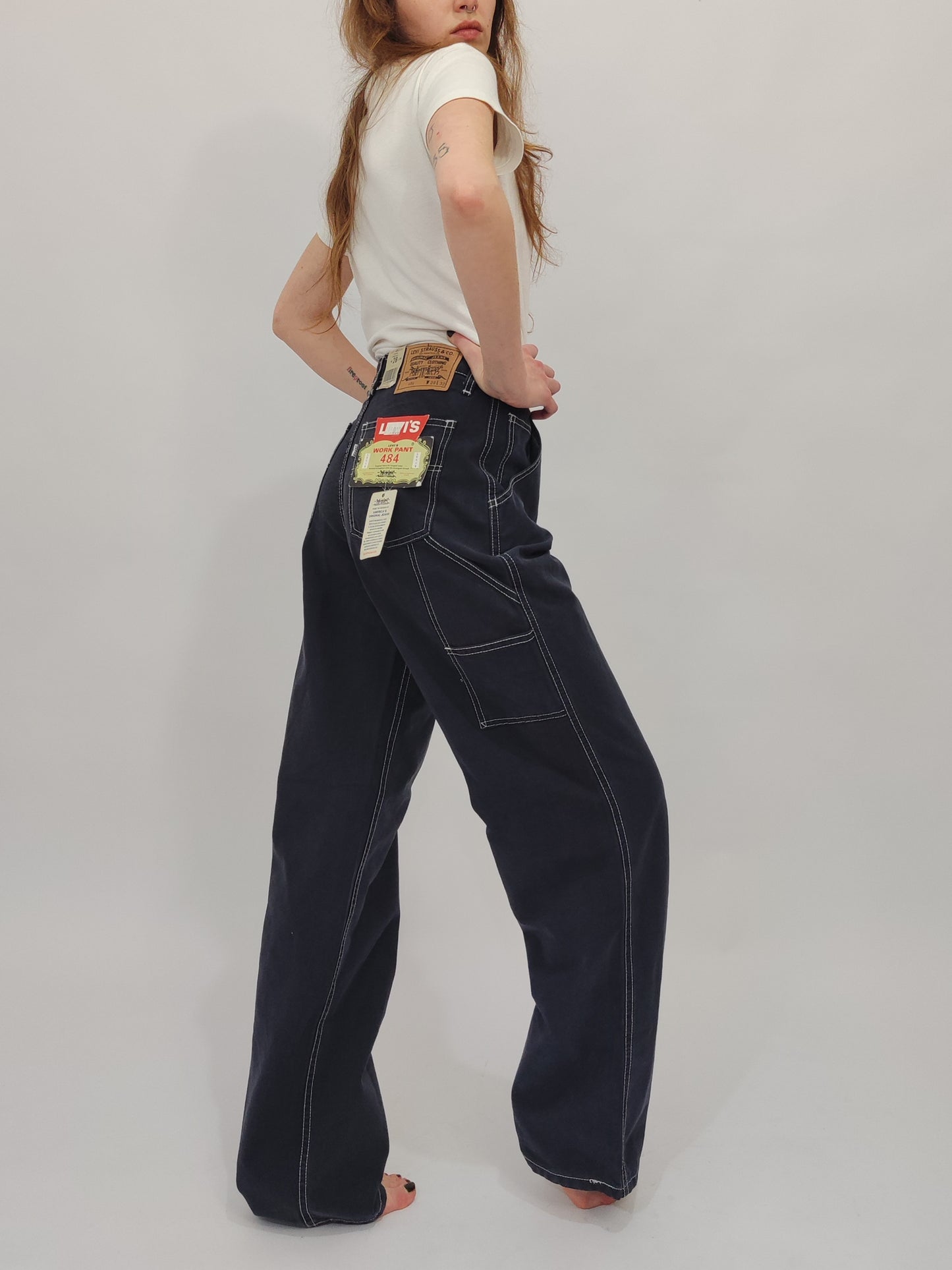 Levi's 484 Workpants, Dark Blue - Deadstock