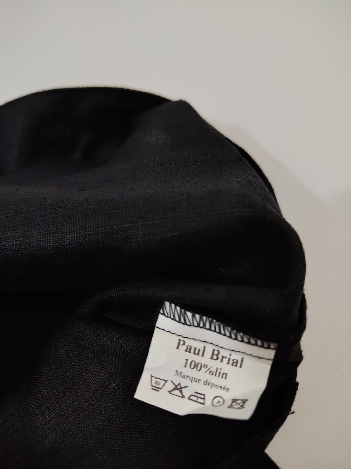 100% Linen Black Pants - Deadstock