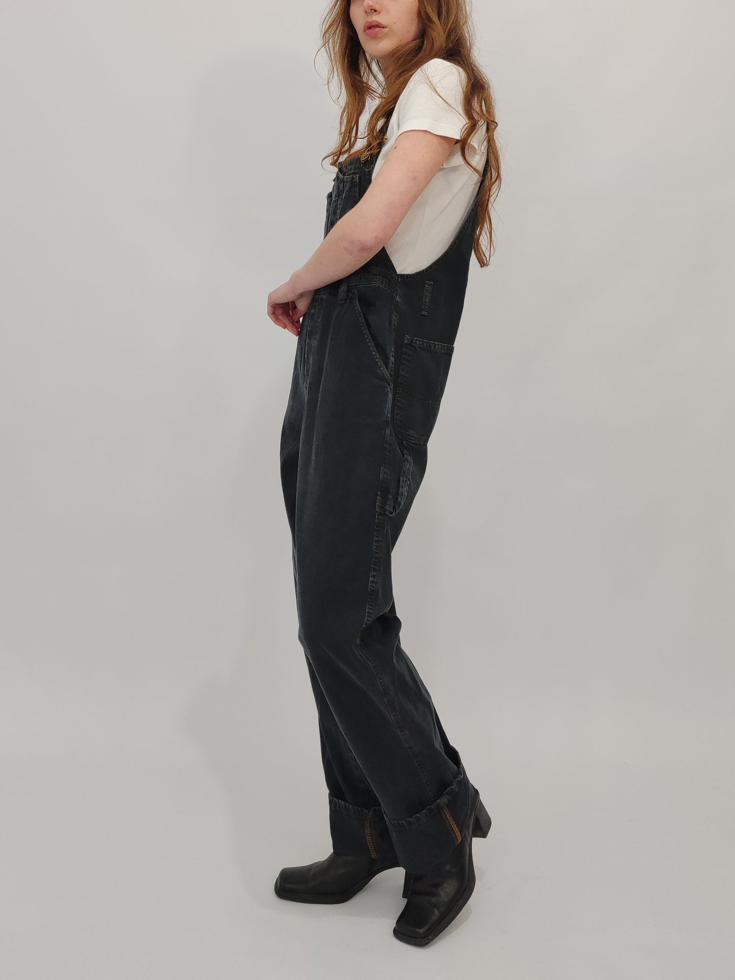 Vintage Deadstock Overalls - Size S - Dark Gray