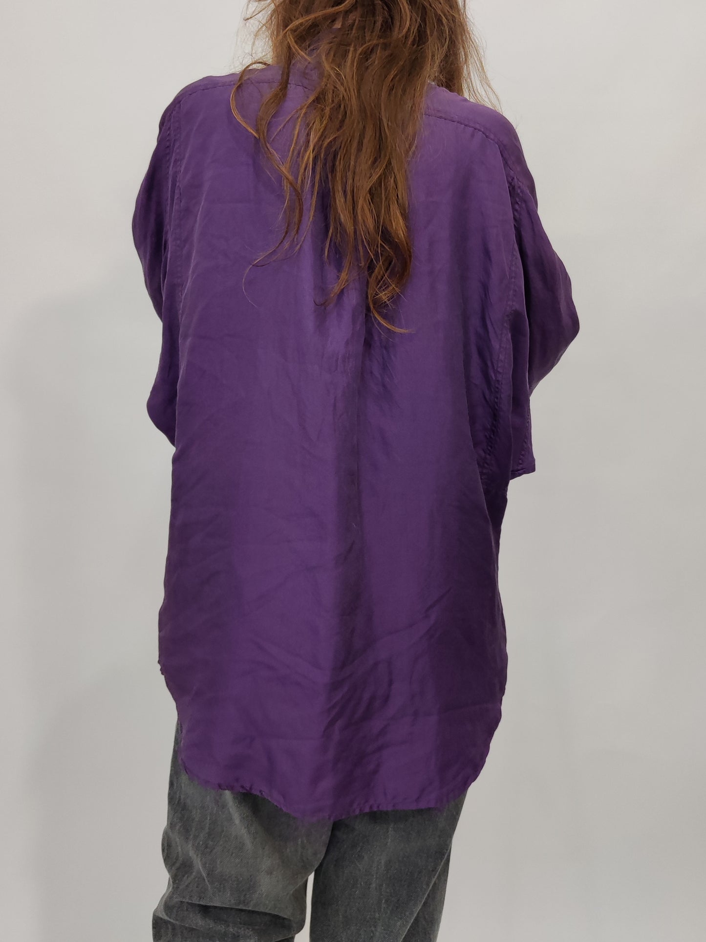 Vintage 100% Silk Shirt - Small Def.