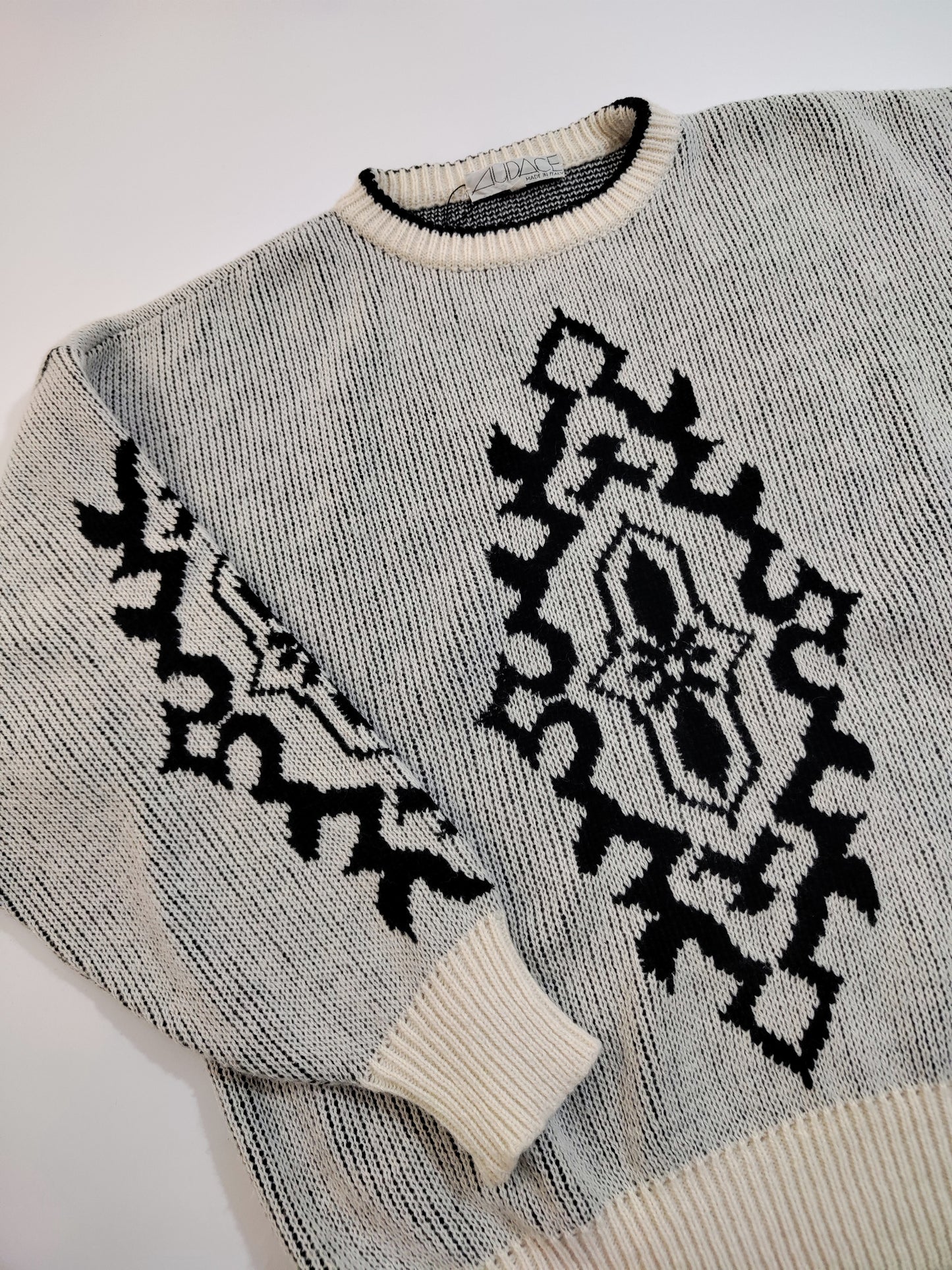 Late '80s Jacquard Pullover