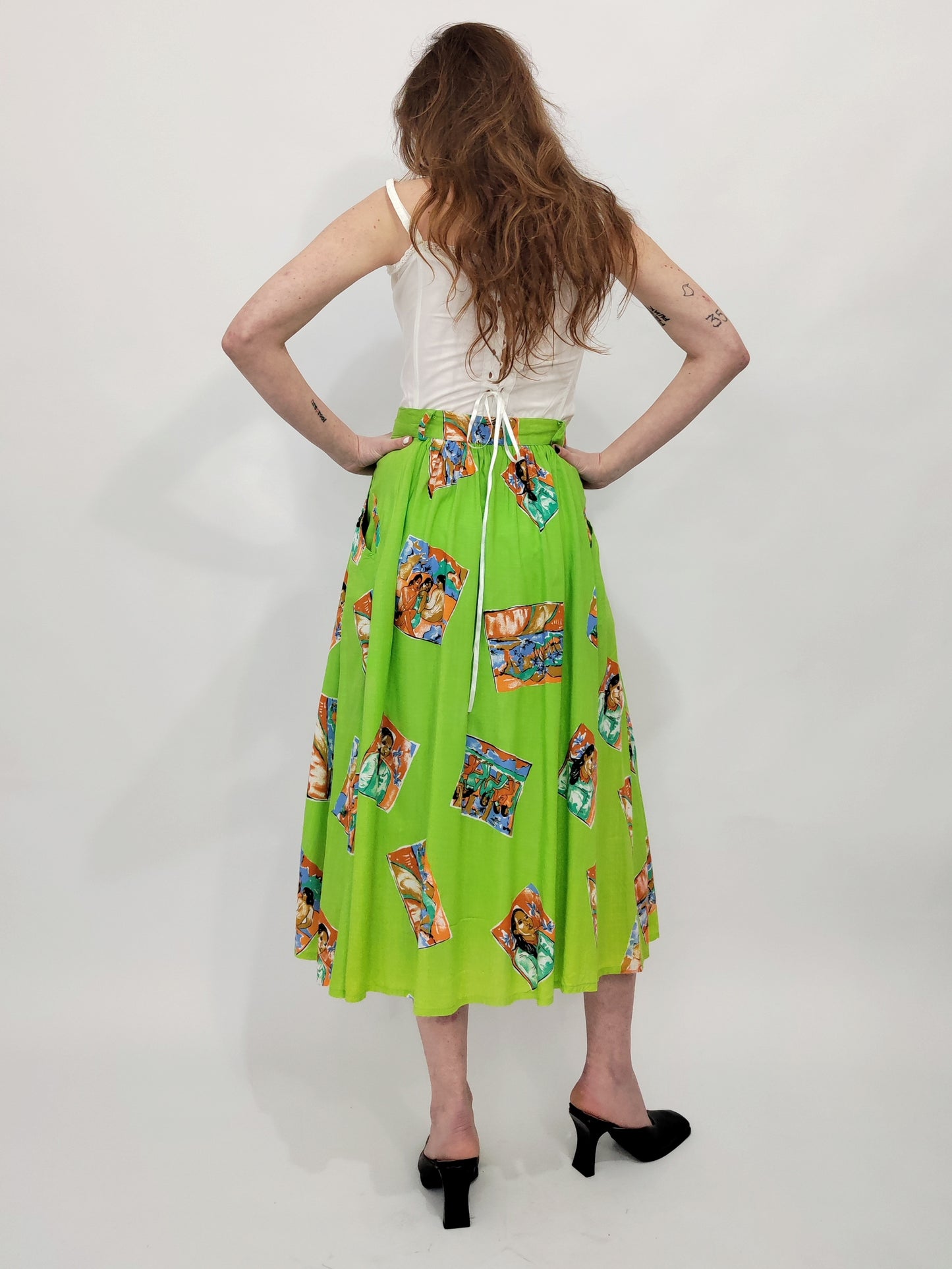 '80s Skirt, 100% Cotton.