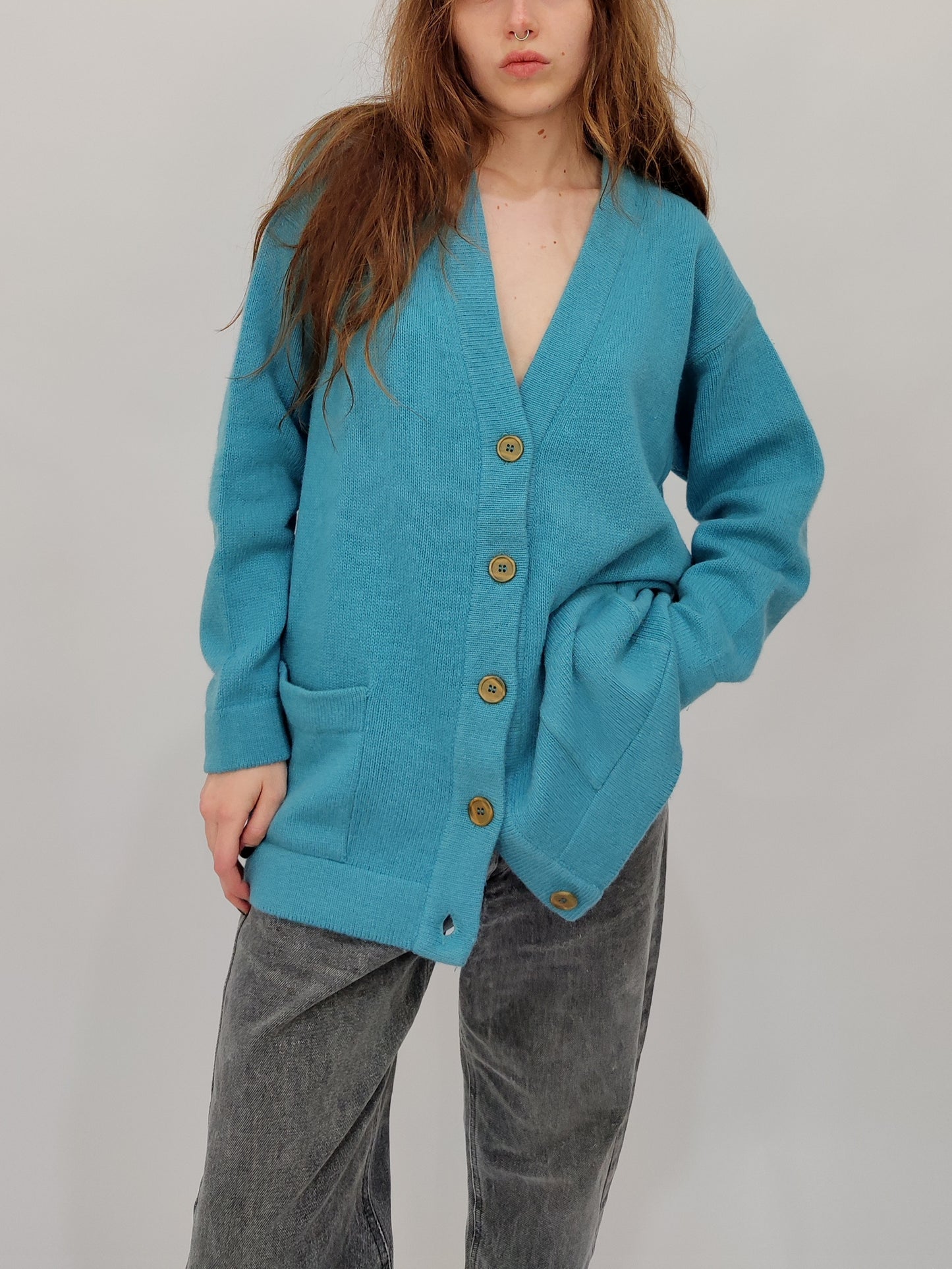 Les Copains Late '80s Oversized Cardigan