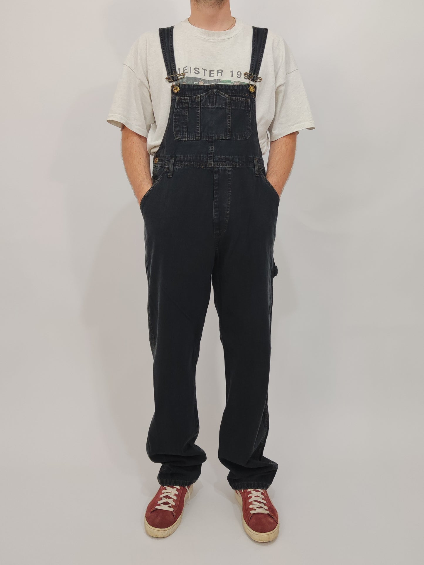 Vintage Deadstock Dungarees - Dark Gray - Size M