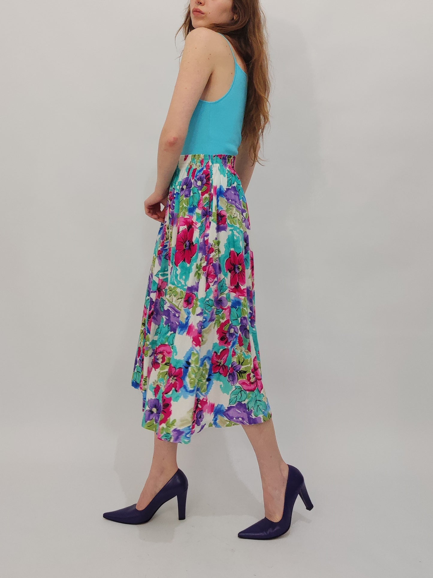 Made in USA Vintage Floral Skirt - Small def.