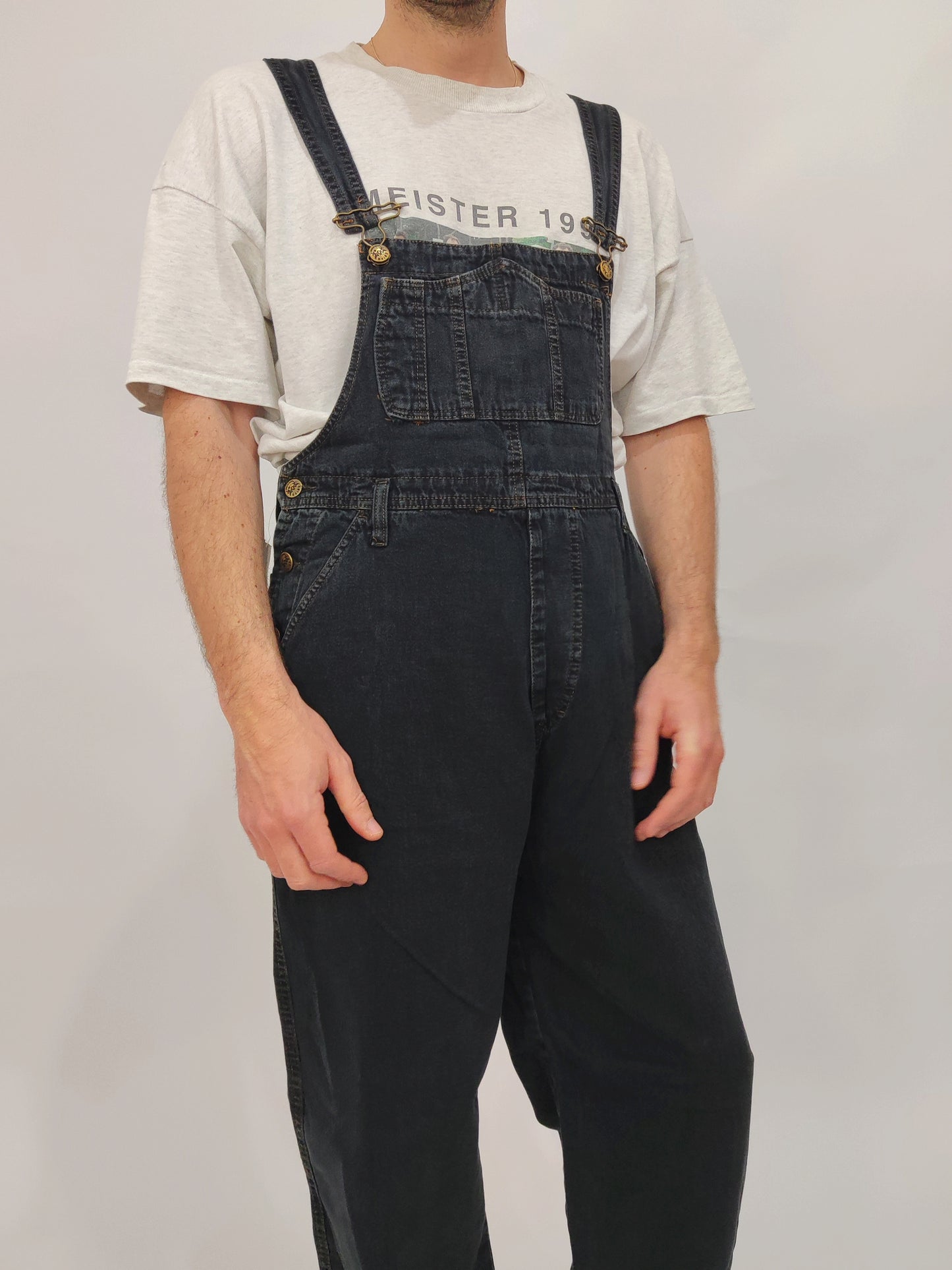 Vintage Deadstock Dungarees - Dark Gray - Size M