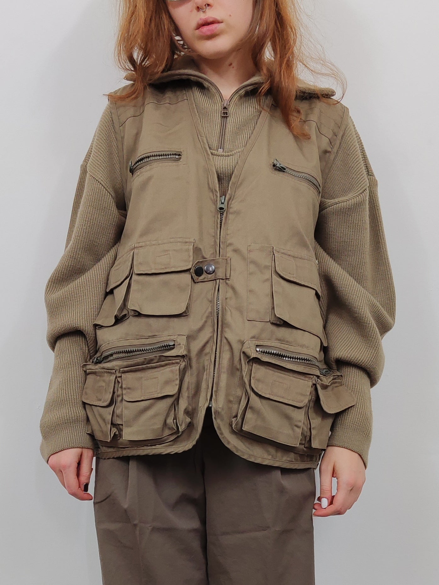 Vintage Khaki Utility Vest