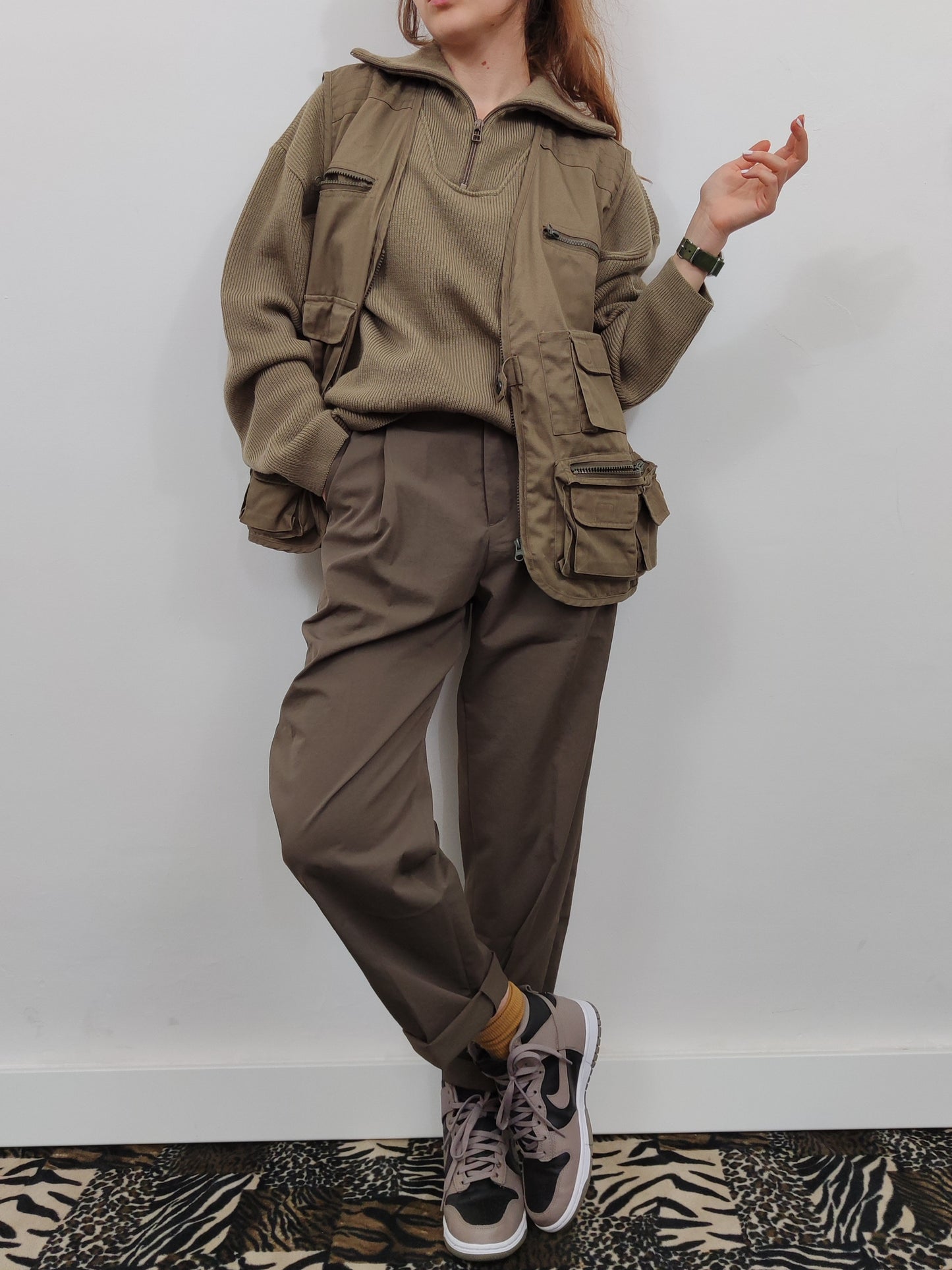 Vintage Khaki Utility Vest